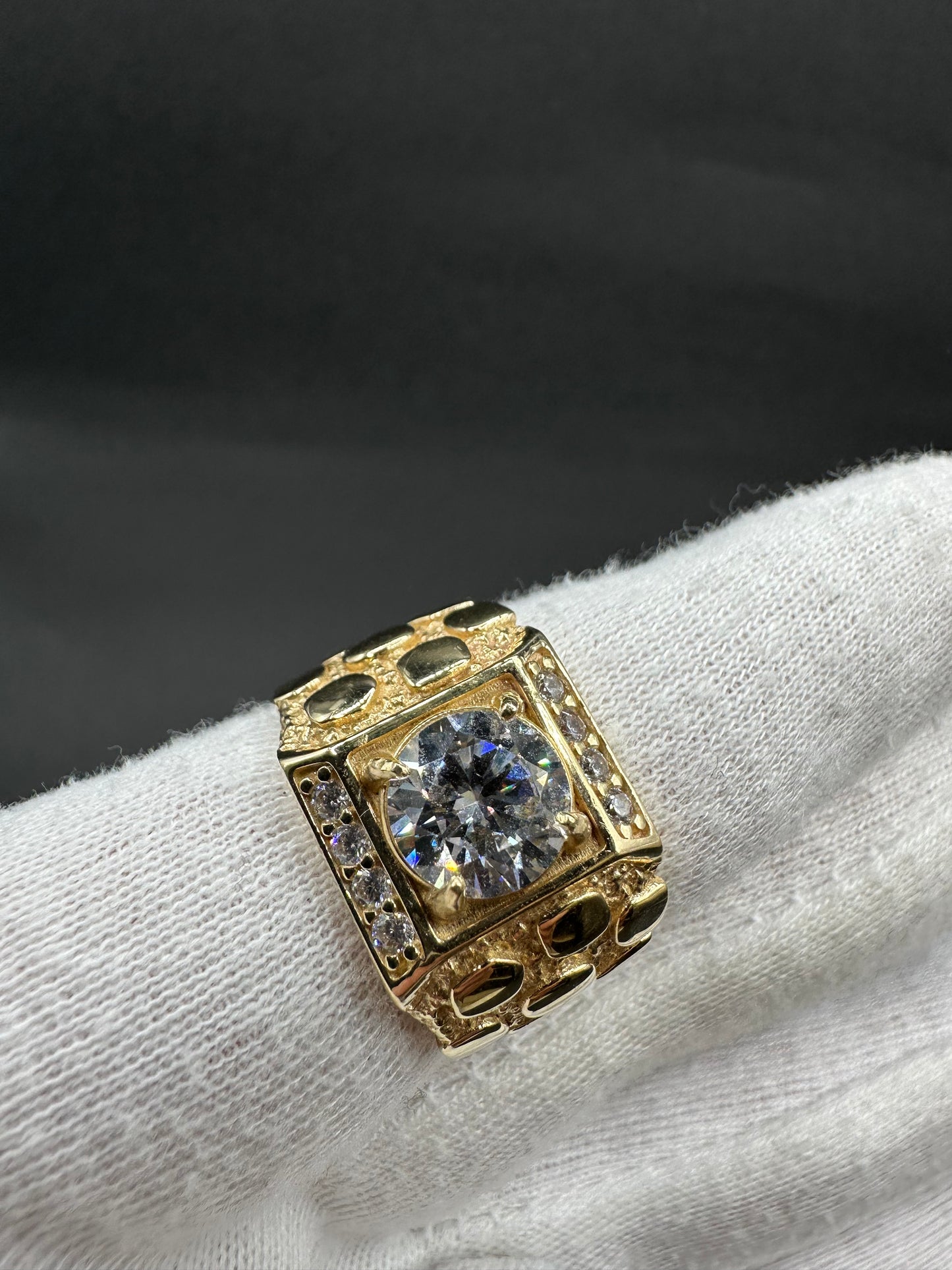 14K Gouden Piet Piet Ring met Zirkonia – Maat 20