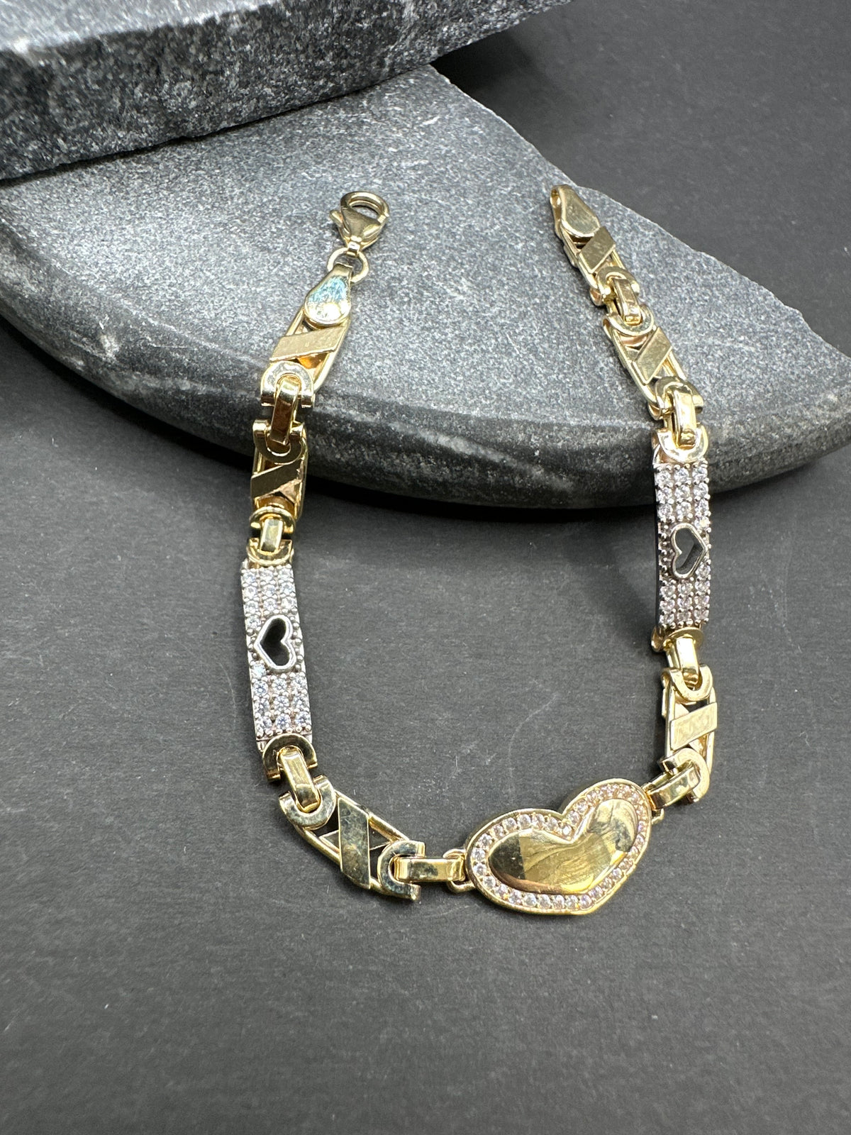 14K Gouden Valentino Armband met Hart – 16 cm | 4,3 mm