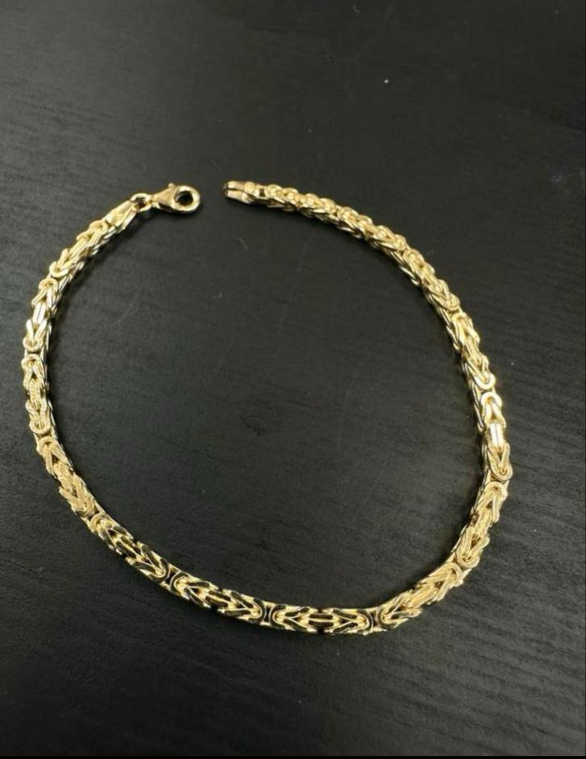 14K Gouden Byzantijnse Koningsarmband – 3,2 mm | 20 cm | Tijdloze Luxe