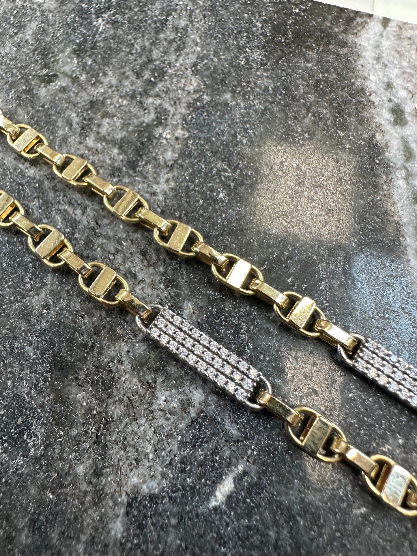 Prachtige 14K Gouden Kingsly Ketting – Bezet met Zirkonia | 5 mm | 70 cm