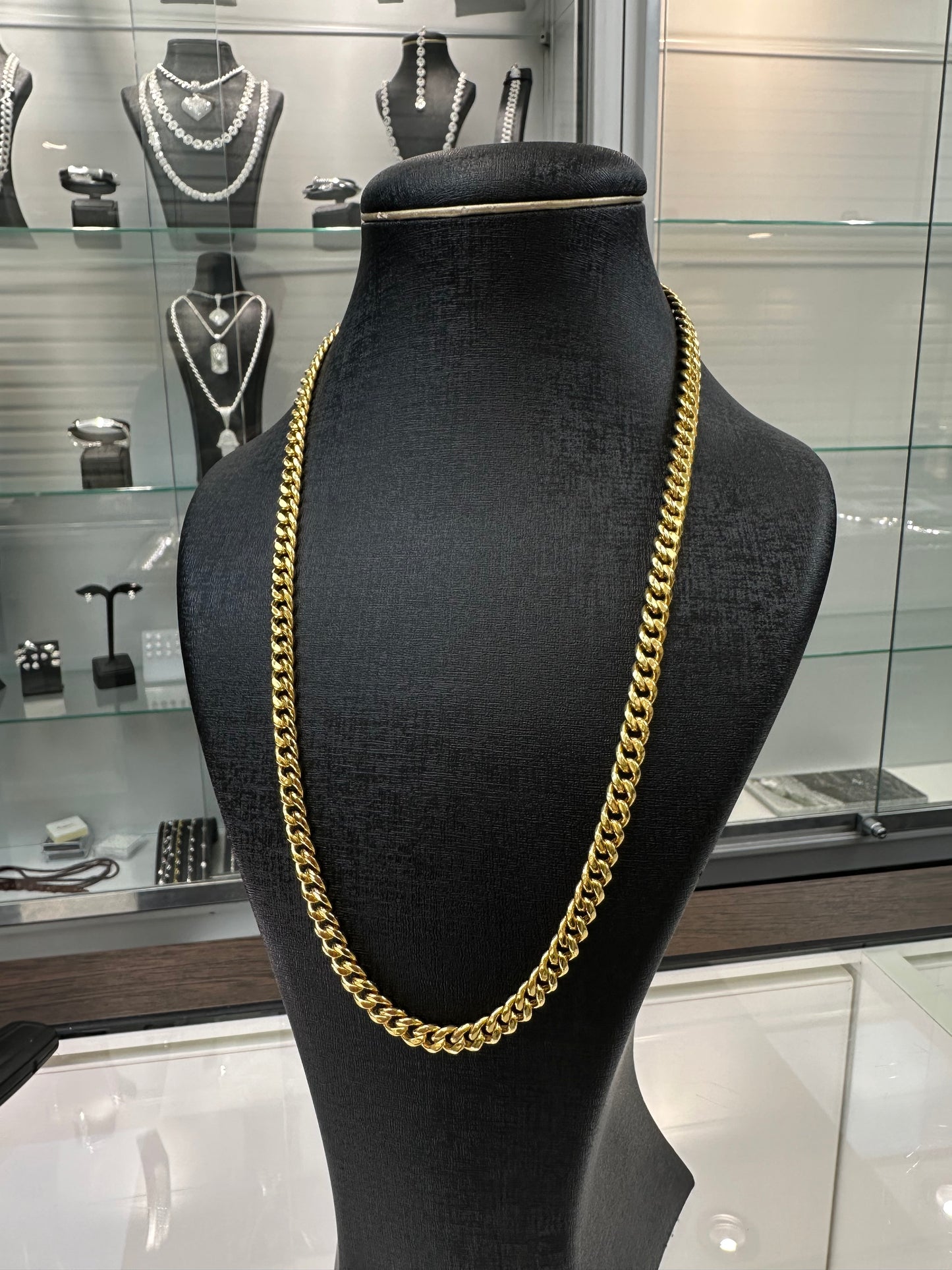 21K Gouden Gourmet Ketting – Dubai Collectie – 60 cm