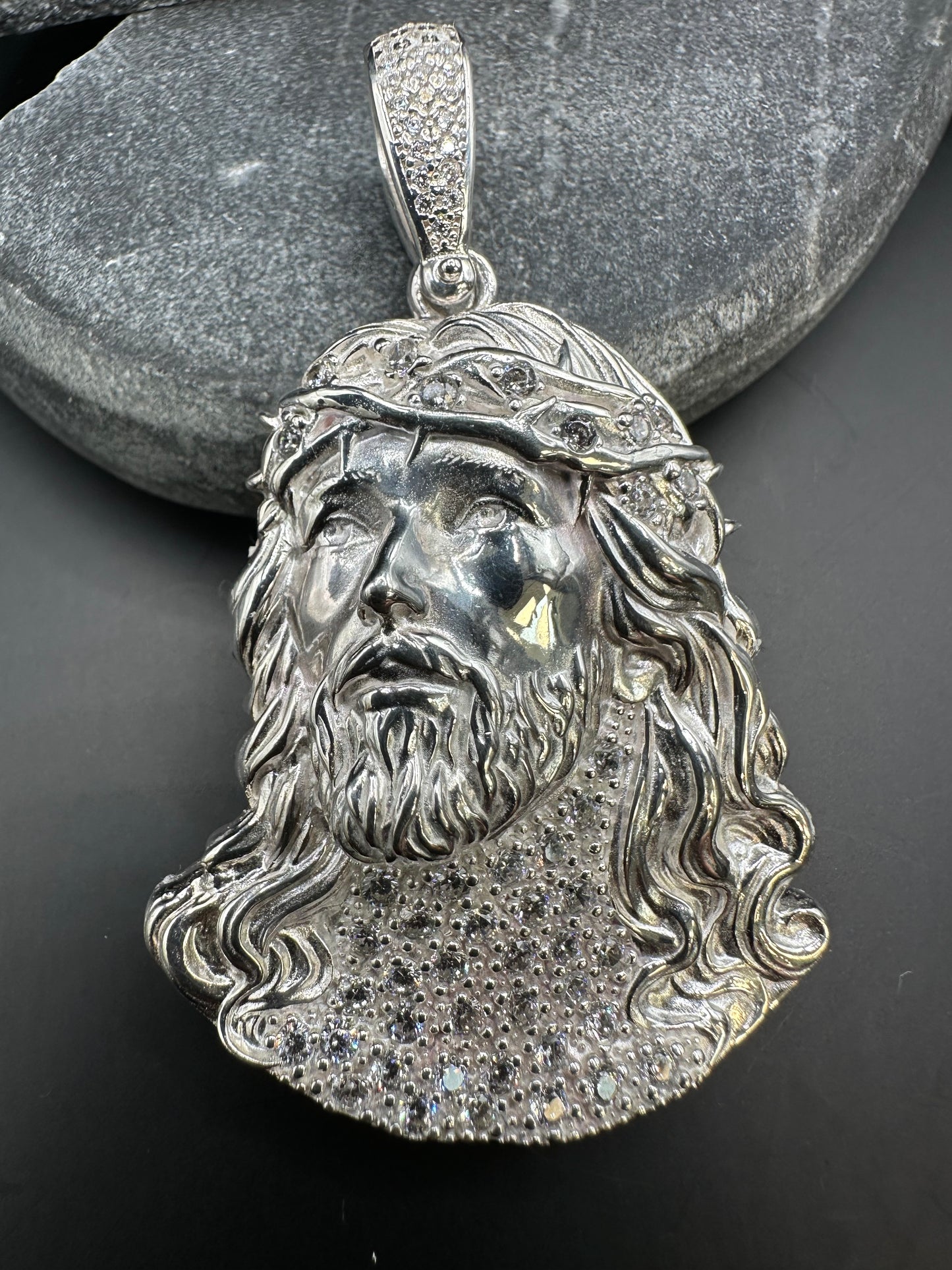 Gedetailleerde 925 Zilveren Jezus Piece