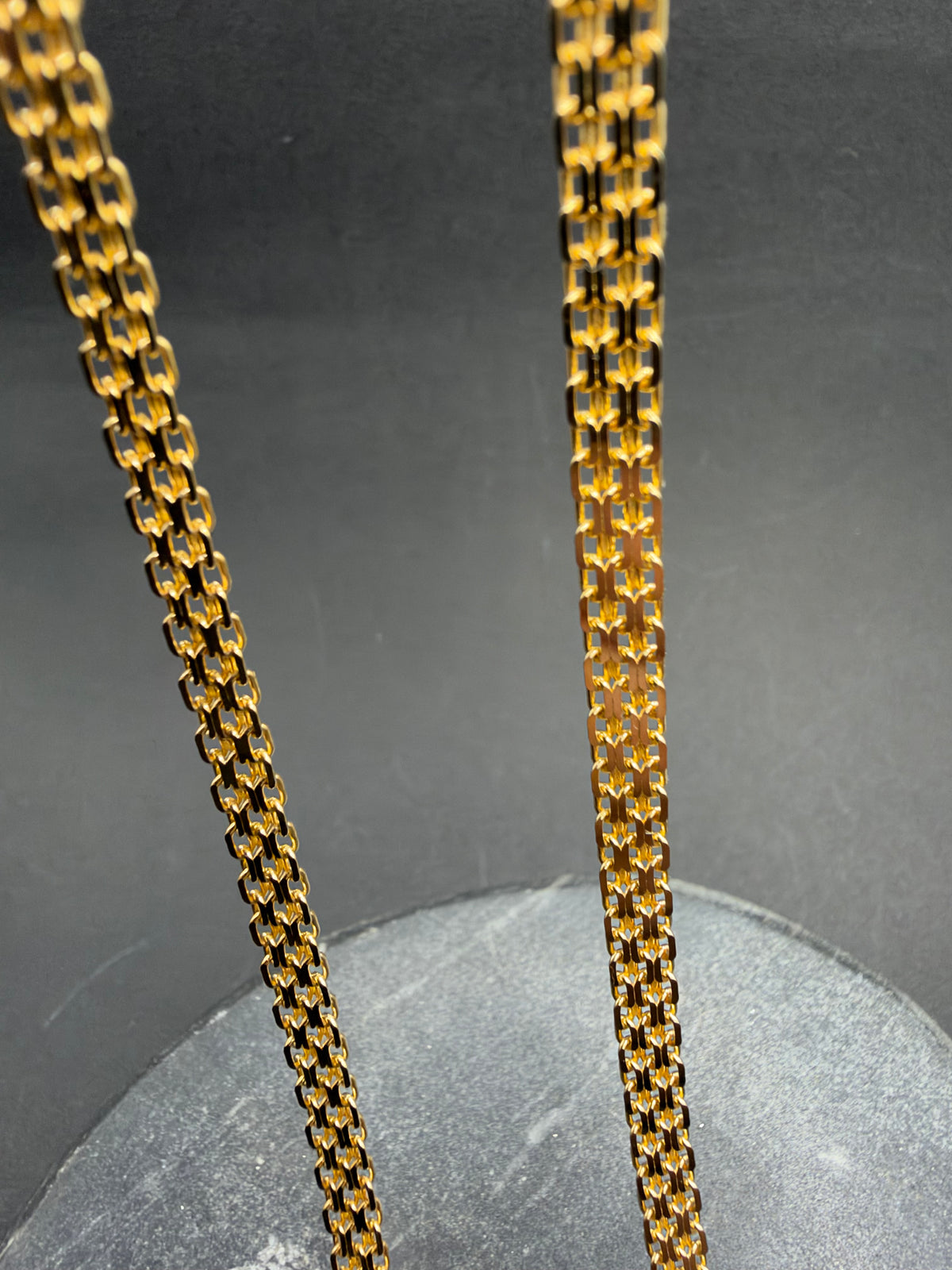 14K Gouden Massieve Bismarck Collier – 51 cm – 4,5 mm – Unisex