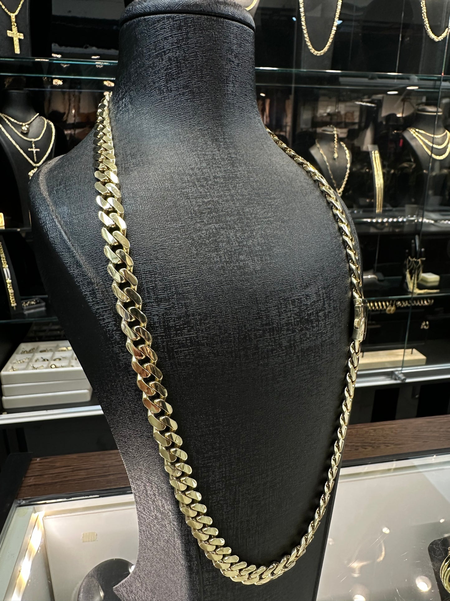 14K Gouden Cubaan Link Ketting – 70 cm
