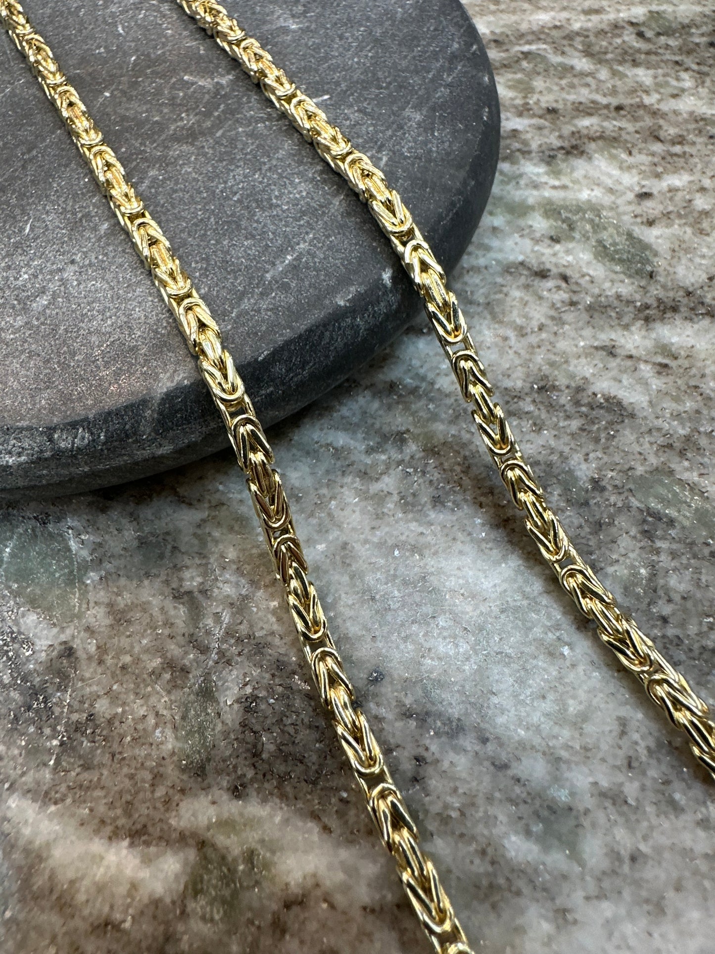 14K Gouden Klassieke Koningsketting – 60 cm | 3 mm