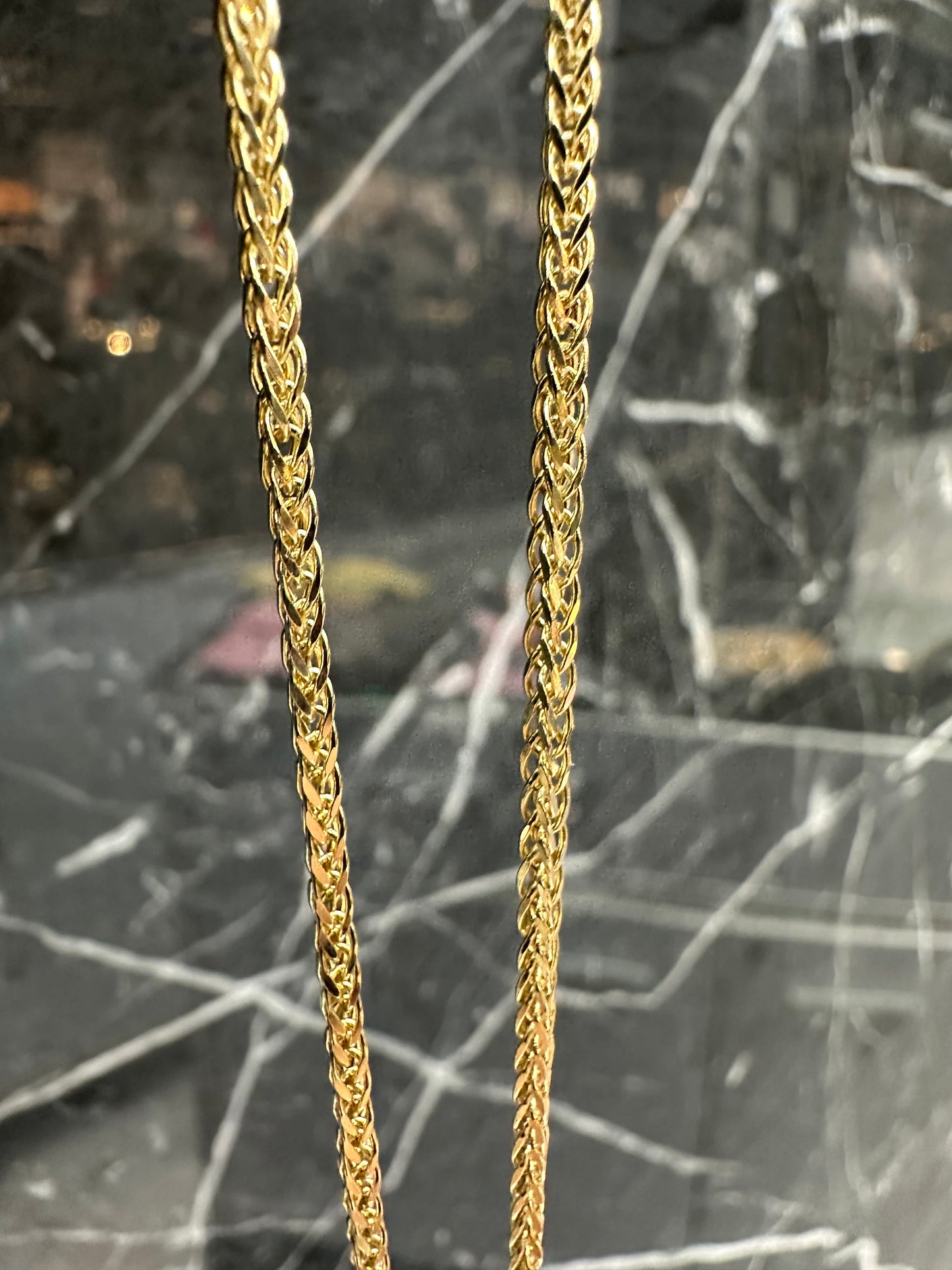 Prachtige 14K Gouden Vossenstaart Ketting met Fine Gold Hanger – 60 cm | 2,3 mm