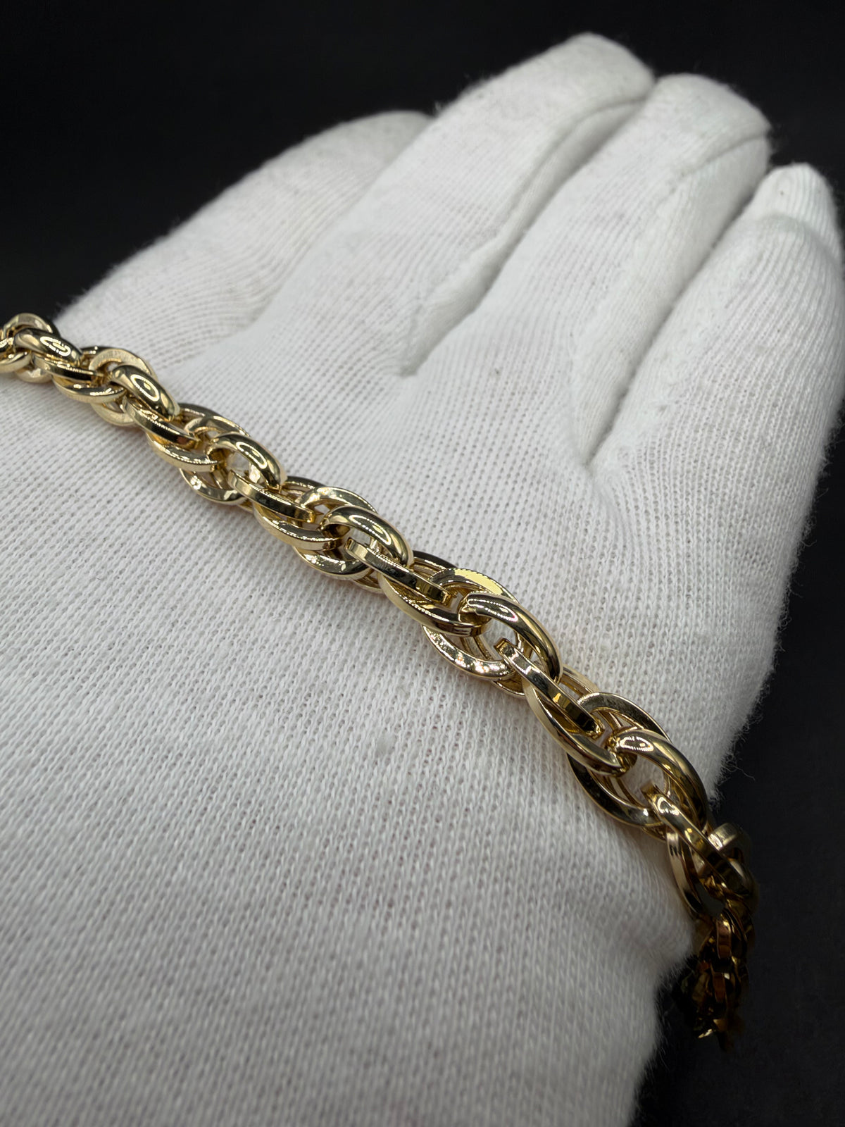14K Gouden Singapore Armband – 19 cm – 6,5 mm