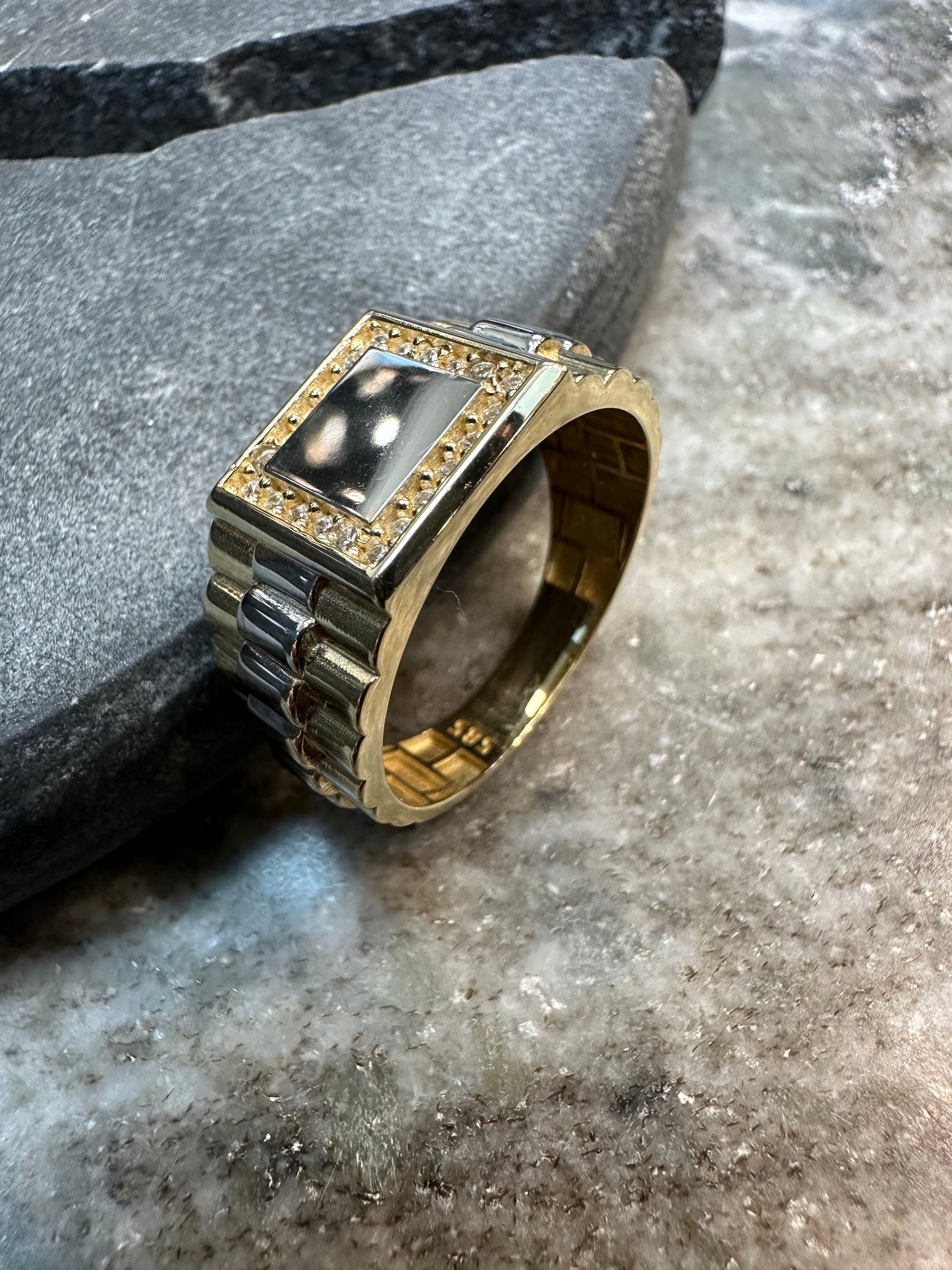 14K Gouden Bicolor Roley Ring