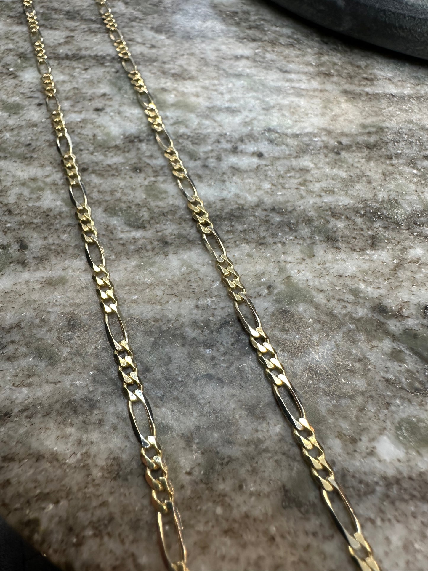 Prachtige 14K Gouden Figaro Ketting – 3,1 mm | 60 cm | Bicolor | Tijdloze Luxe