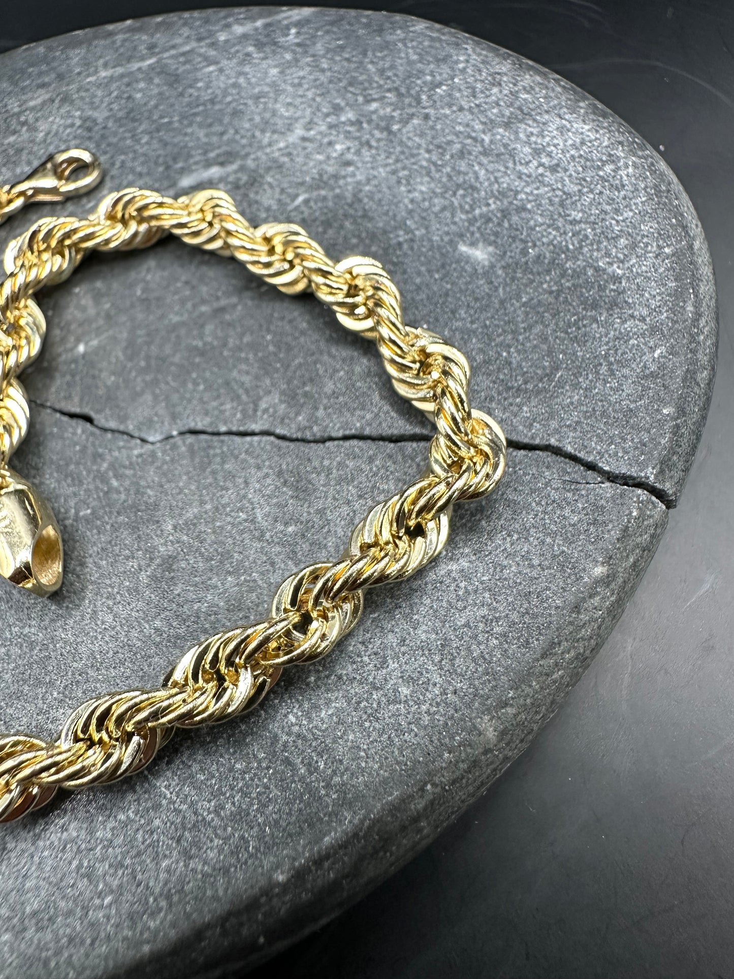 14K Gouden Rope Armband – 20 cm