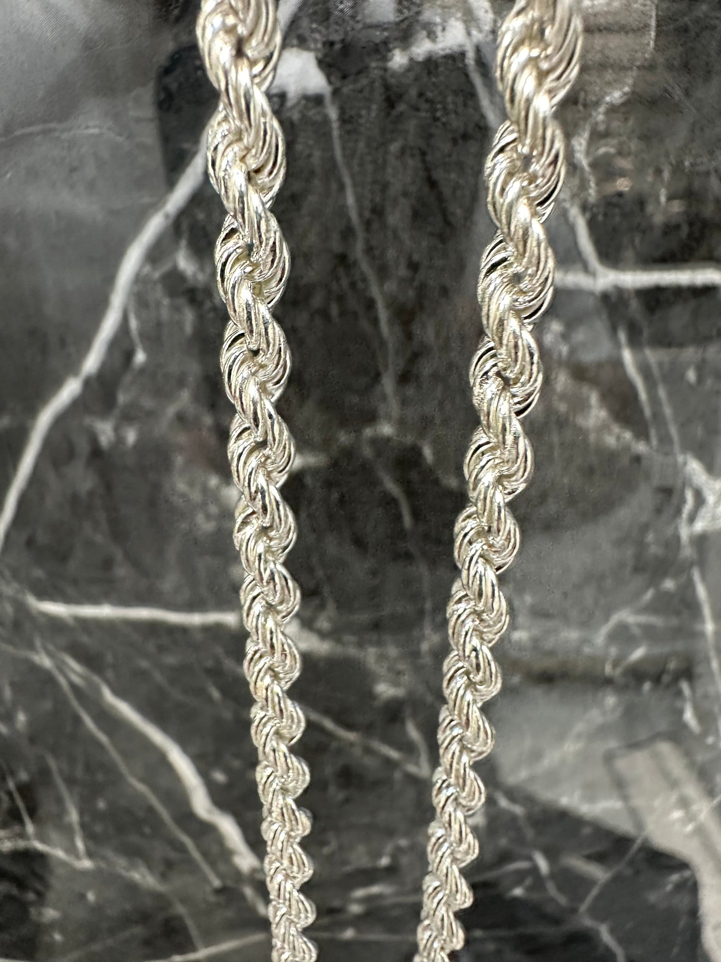 925 Zilveren Rope Chain – 64 cm