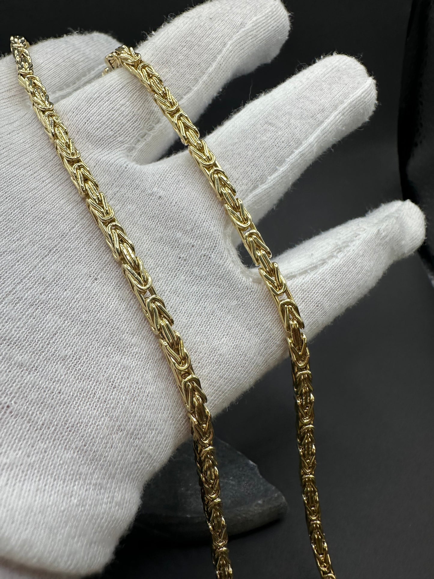 14K Gouden Italiaanse Klassieke Koningsketting – 60 cm