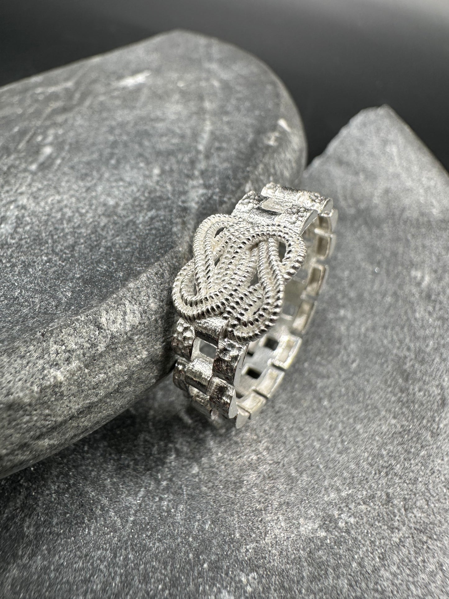 925 Zilveren Rollie-Mattenklopper Ring – Maat 19