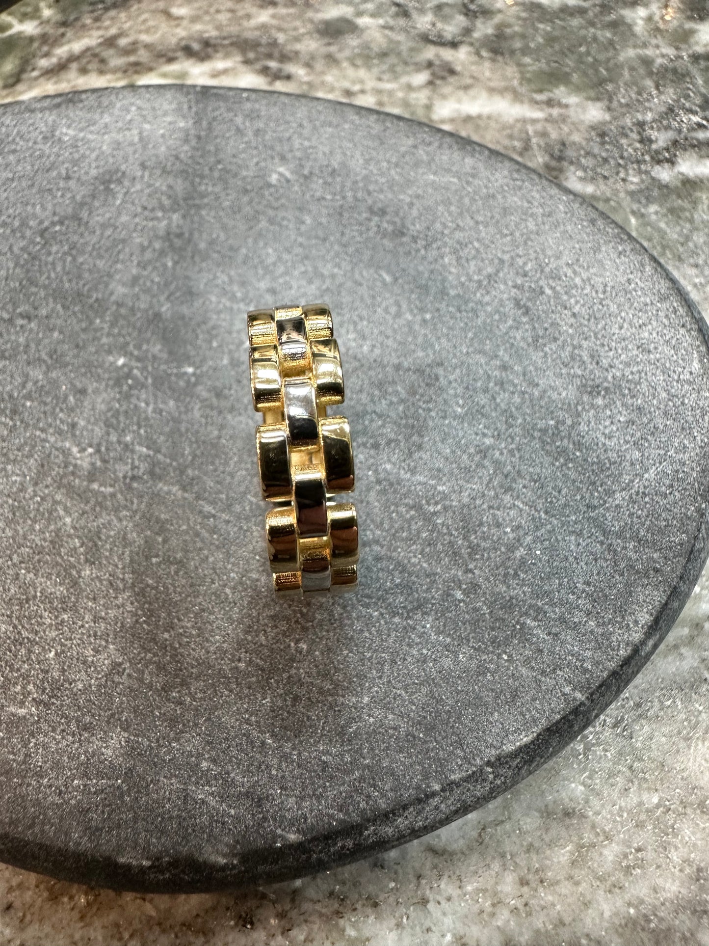 14K Gouden Bicolor Rollie Ring – Maat 19