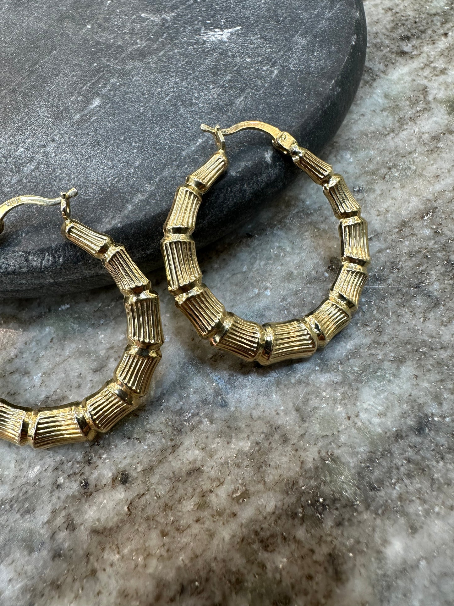 Prachtige 14K Gouden Oorbellen – Diameter 32,2 mm | Tijdloos & Elegant