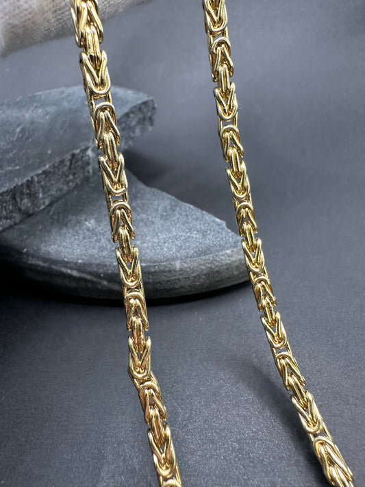 14K Gouden Italiaanse Klassieke Koningsketting – 60 cm
