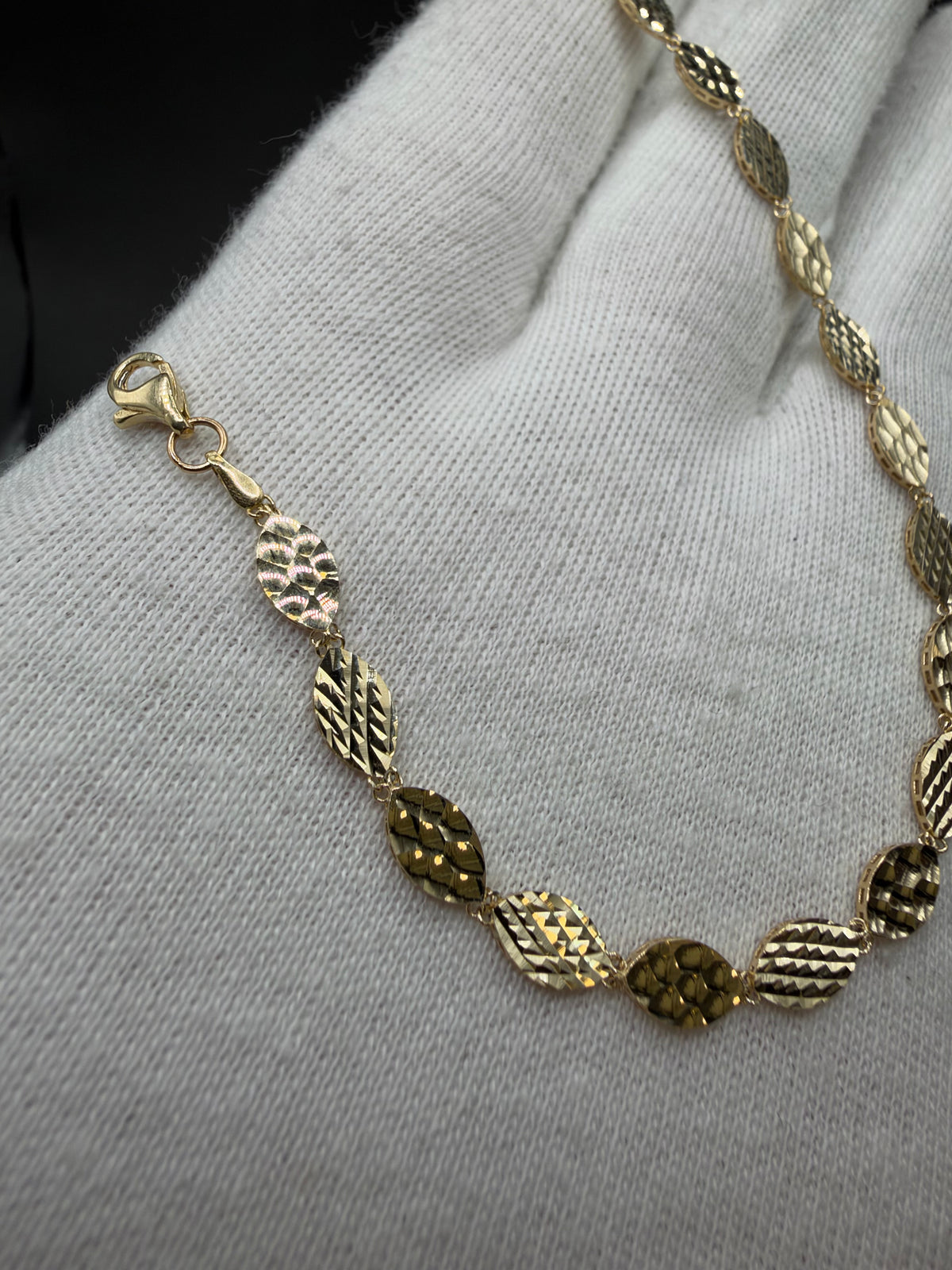 14K Gouden Armband met Diamond Cut Bewerking – 5 mm