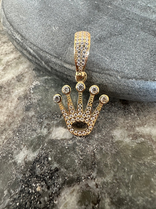 14K Gouden Kroon Ring met Zirkonia – 35 mm