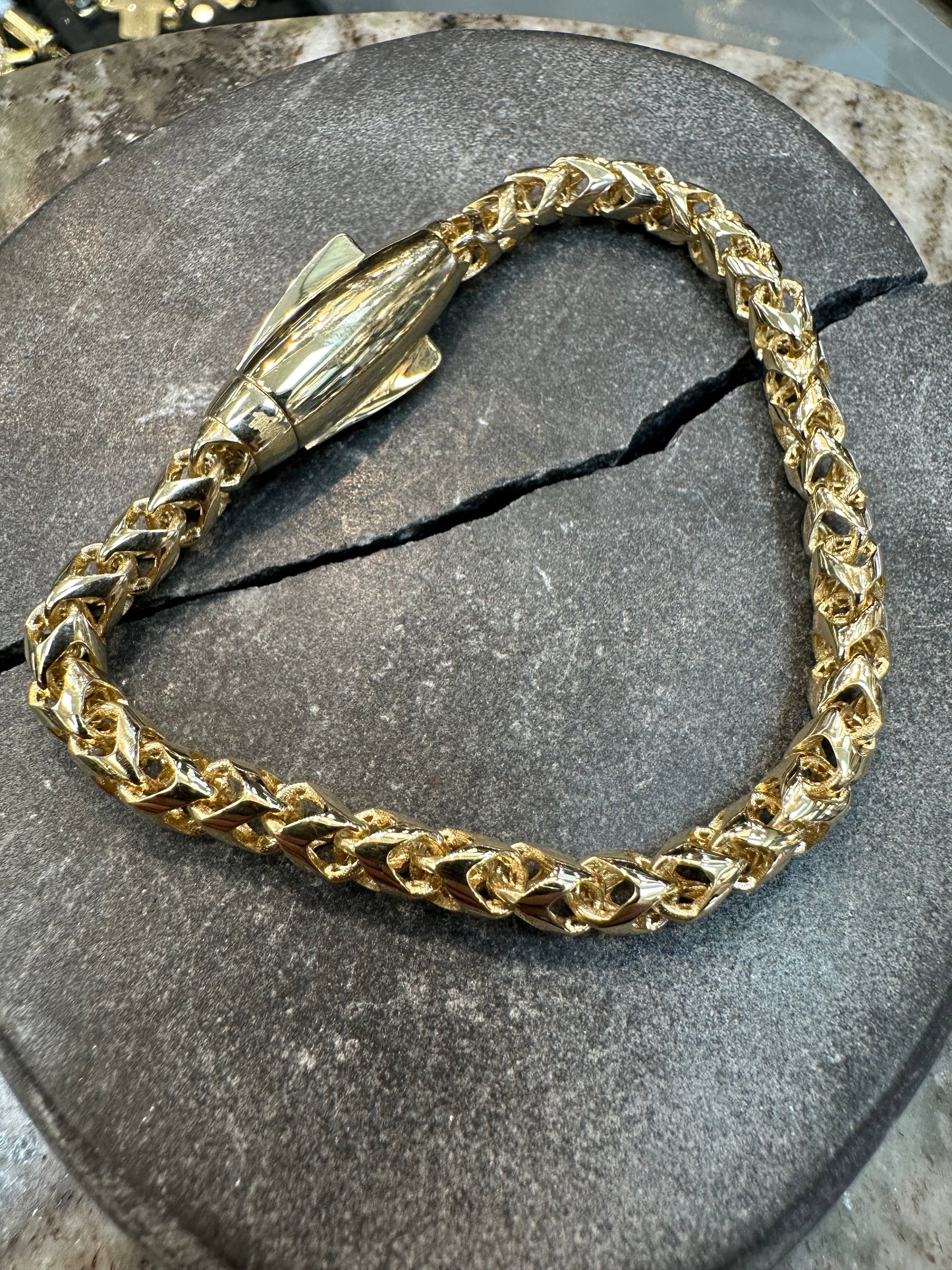 14K Gouden Unieke Armband met Luxe Slot – 20 cm | 6,2 mm