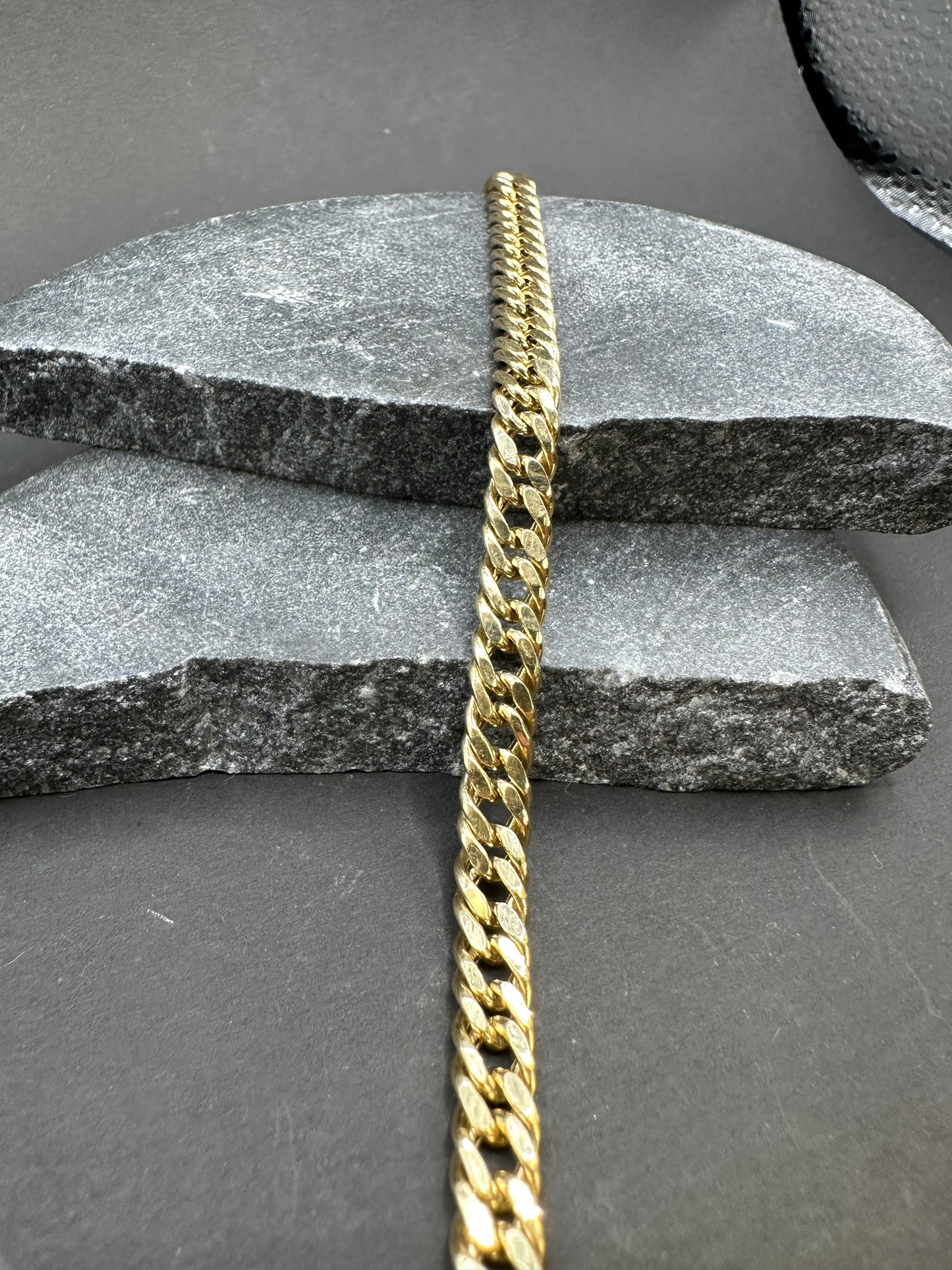18K Gouden Miami Cubaan Link Armband – 21,5 cm