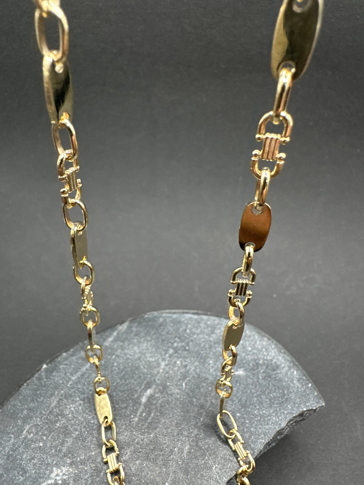 14K Gouden Platte Massieve Ketting – 60 cm | 4,5 mm