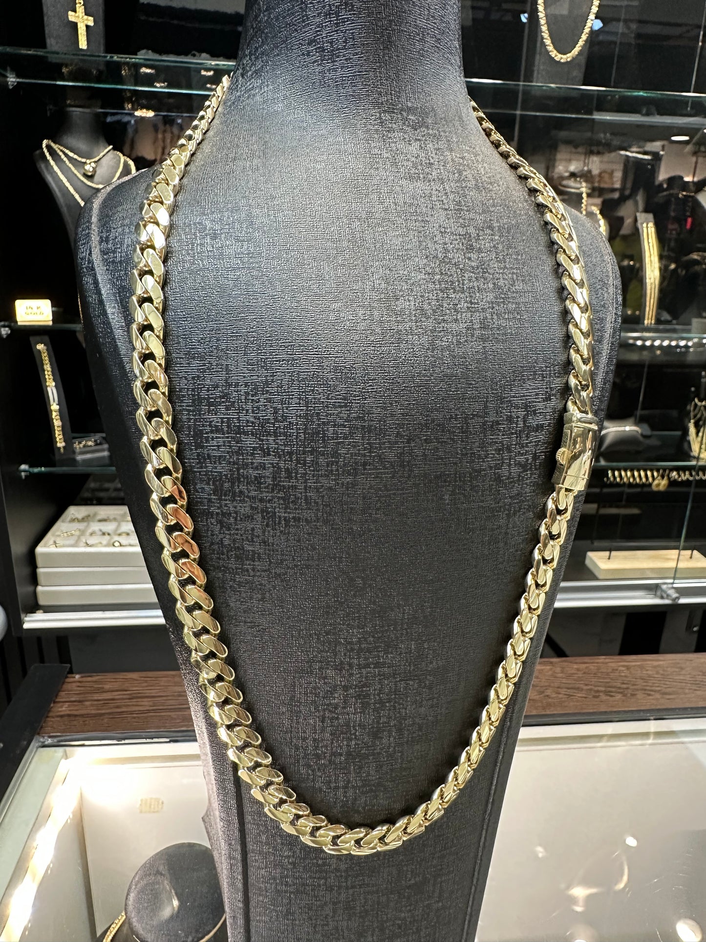 14K Gouden Cubaan Link Ketting – 70 cm