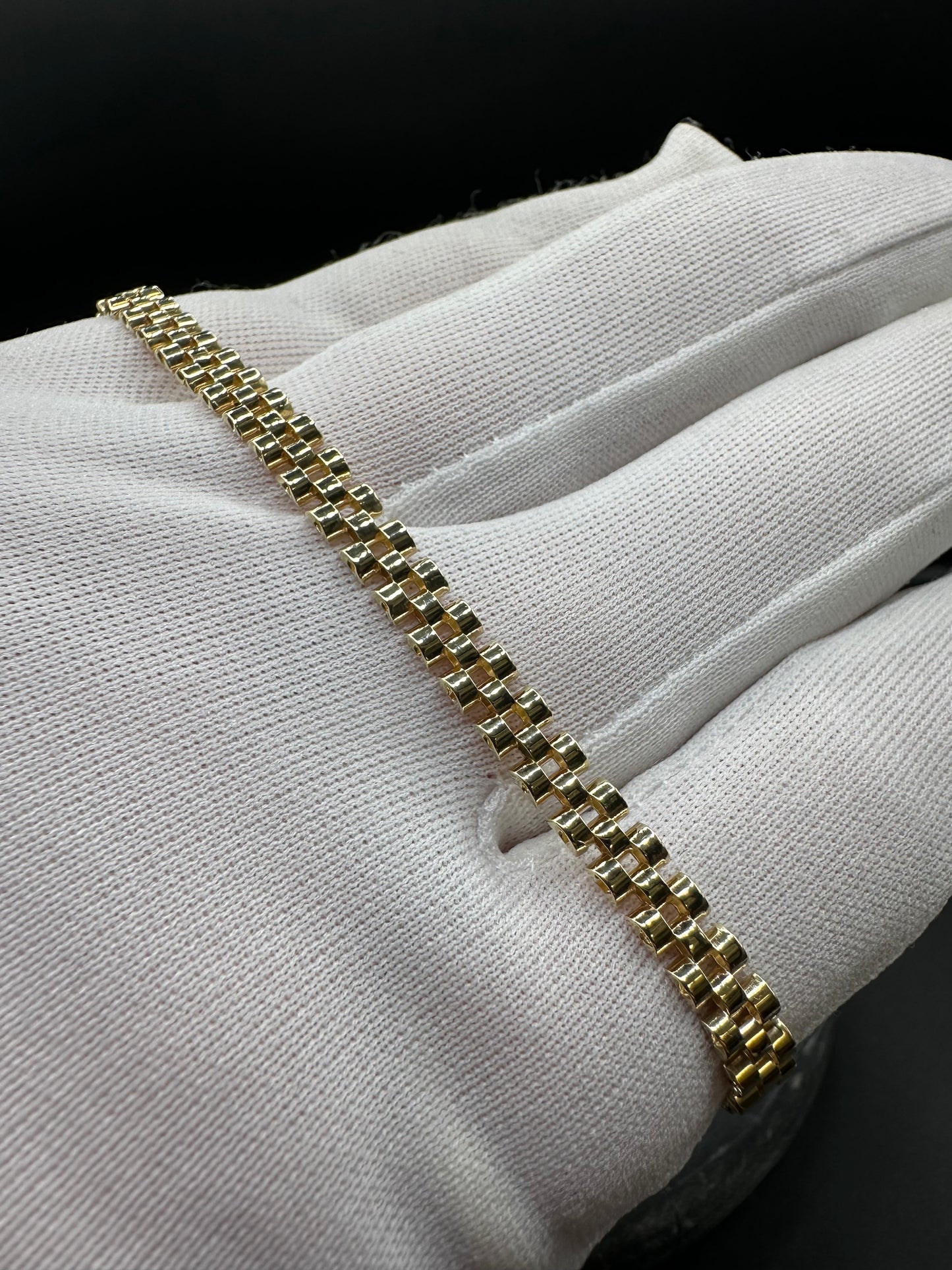 14K Gouden President Armband – 19,5 cm – 5,1 mm