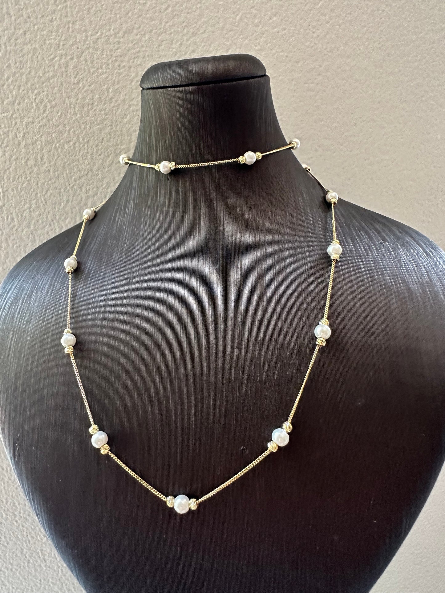 14K Gouden Parelset