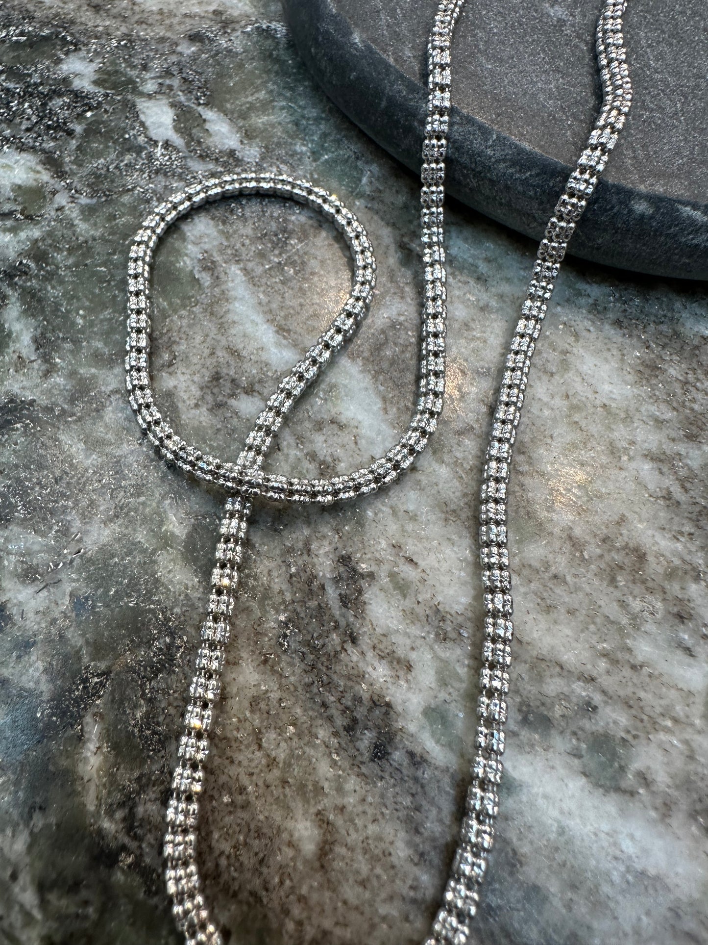 Prachtige 14K Witgouden Ketting met Diamond Cut – 57 cm | 3,1 mm | Luxe Glans