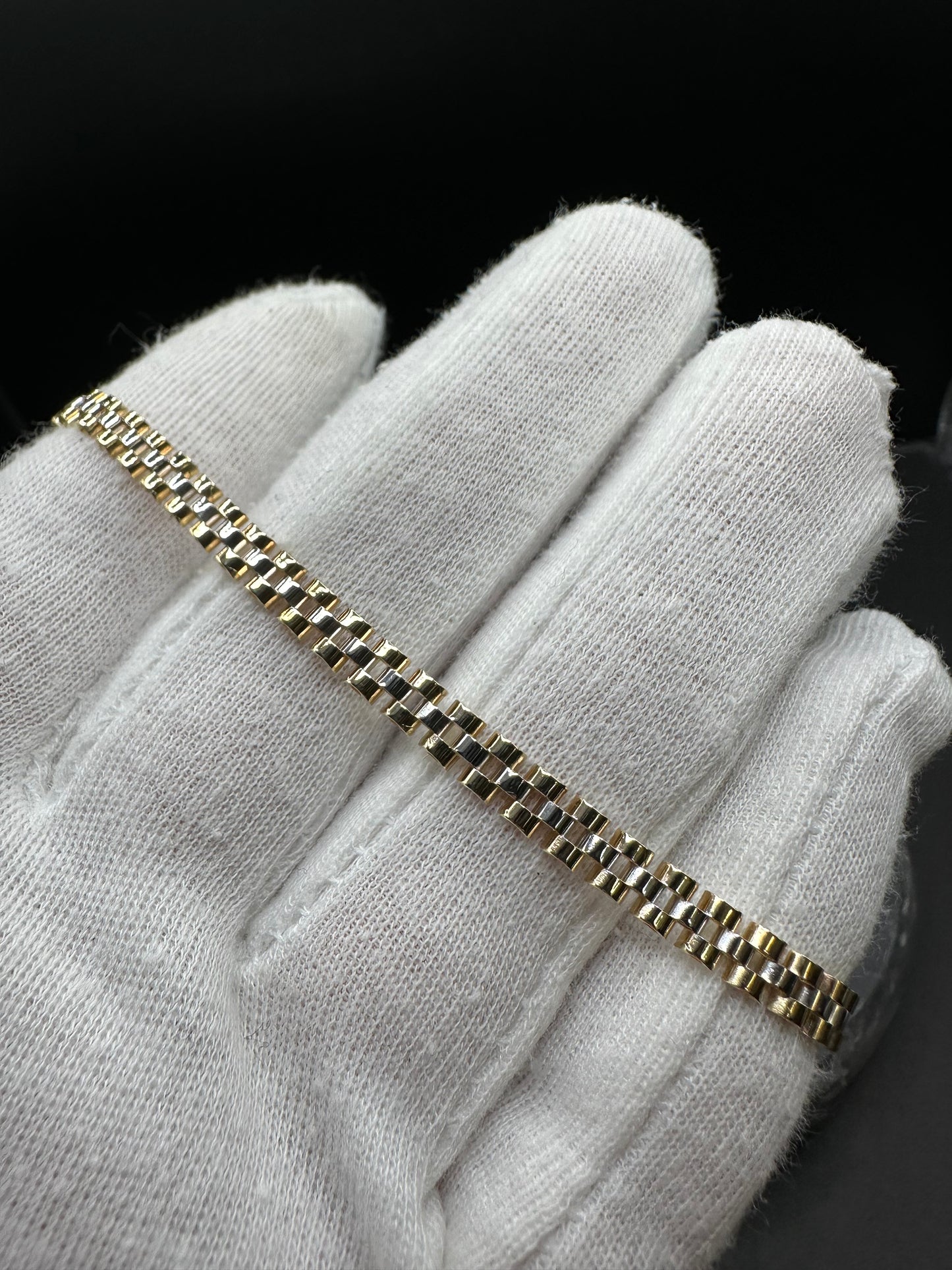 14K Gouden President Armband – 19,5 cm – 5,1 mm