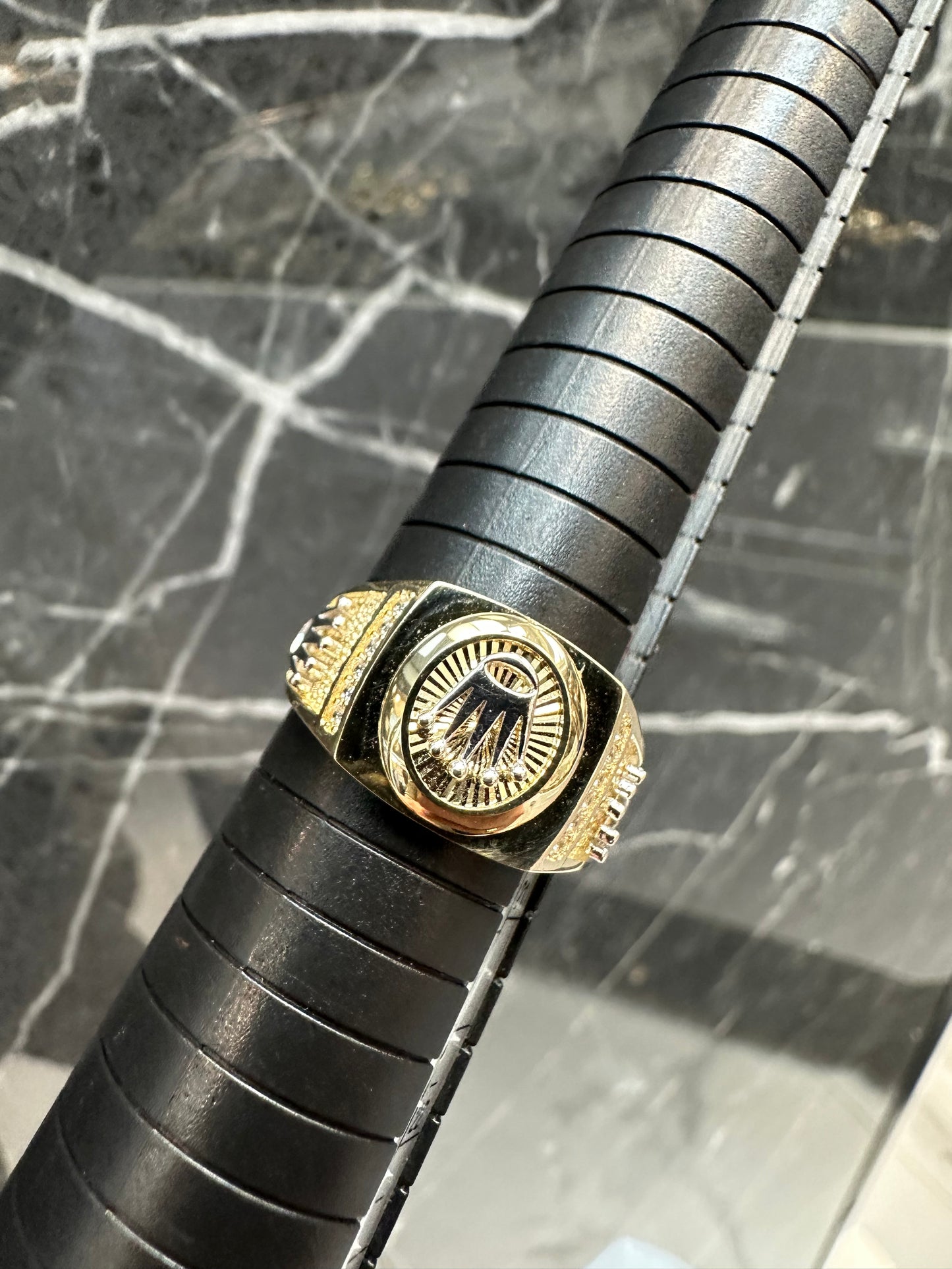 14K Gouden Trio Kroon Ring – Bicolor | Maat 20,5 | Luxe & Koninklijk Design