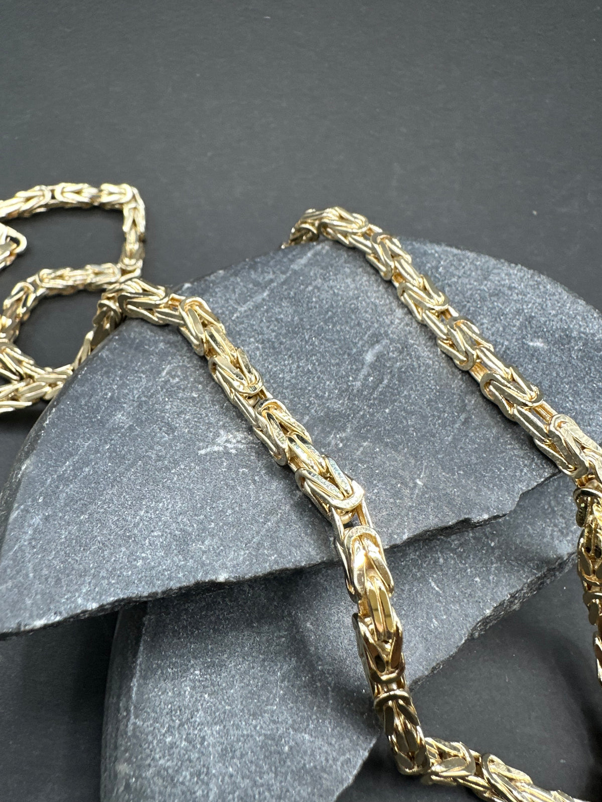 14K Gouden Byzantijnse Koningsketting – 4 mm