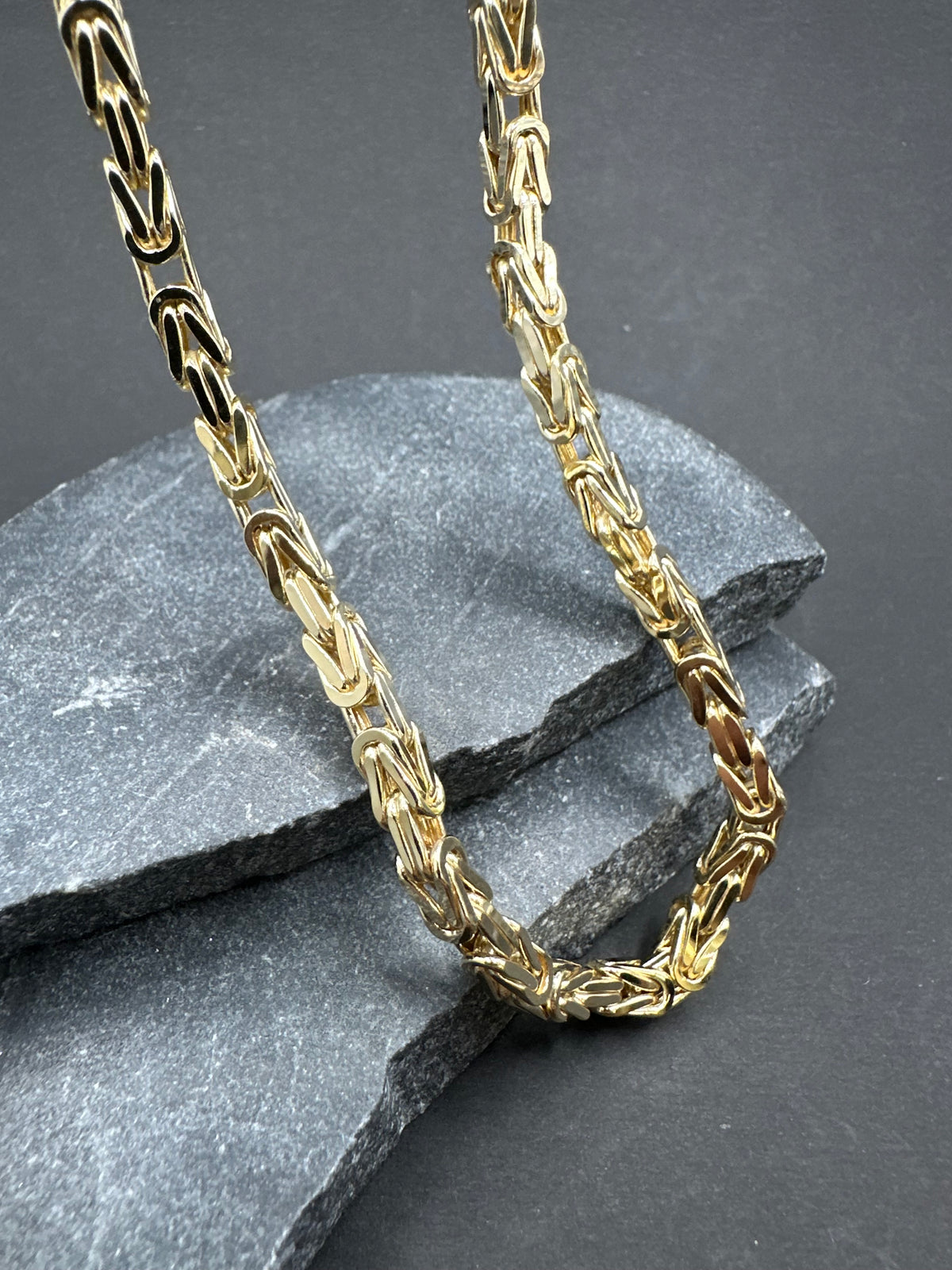 14K Gouden Byzantijnse Koningsketting – 4 mm
