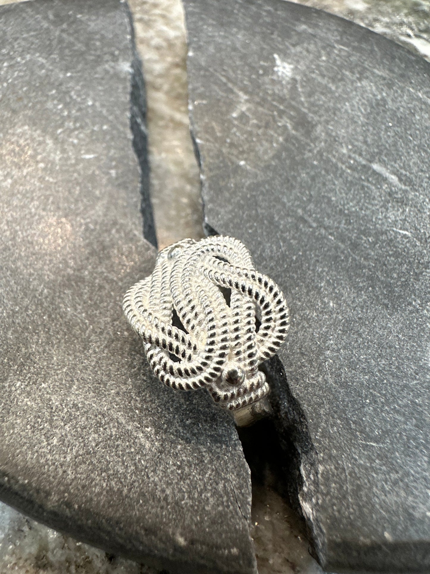 Prachtige 925 Zilveren Mattenklopper Ring