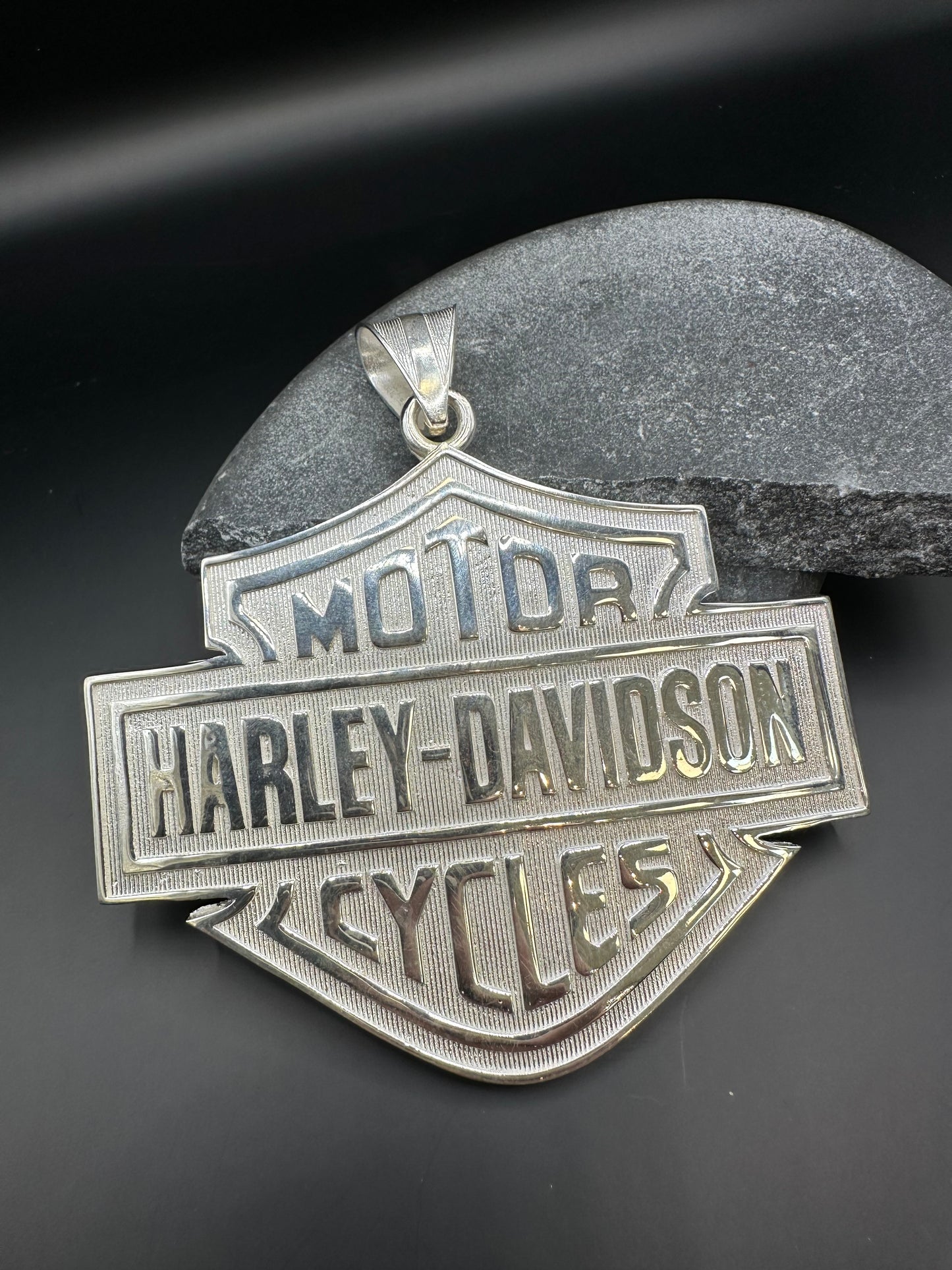 Prachtige 925 Zilveren XXL Harley-Davidson Hanger
