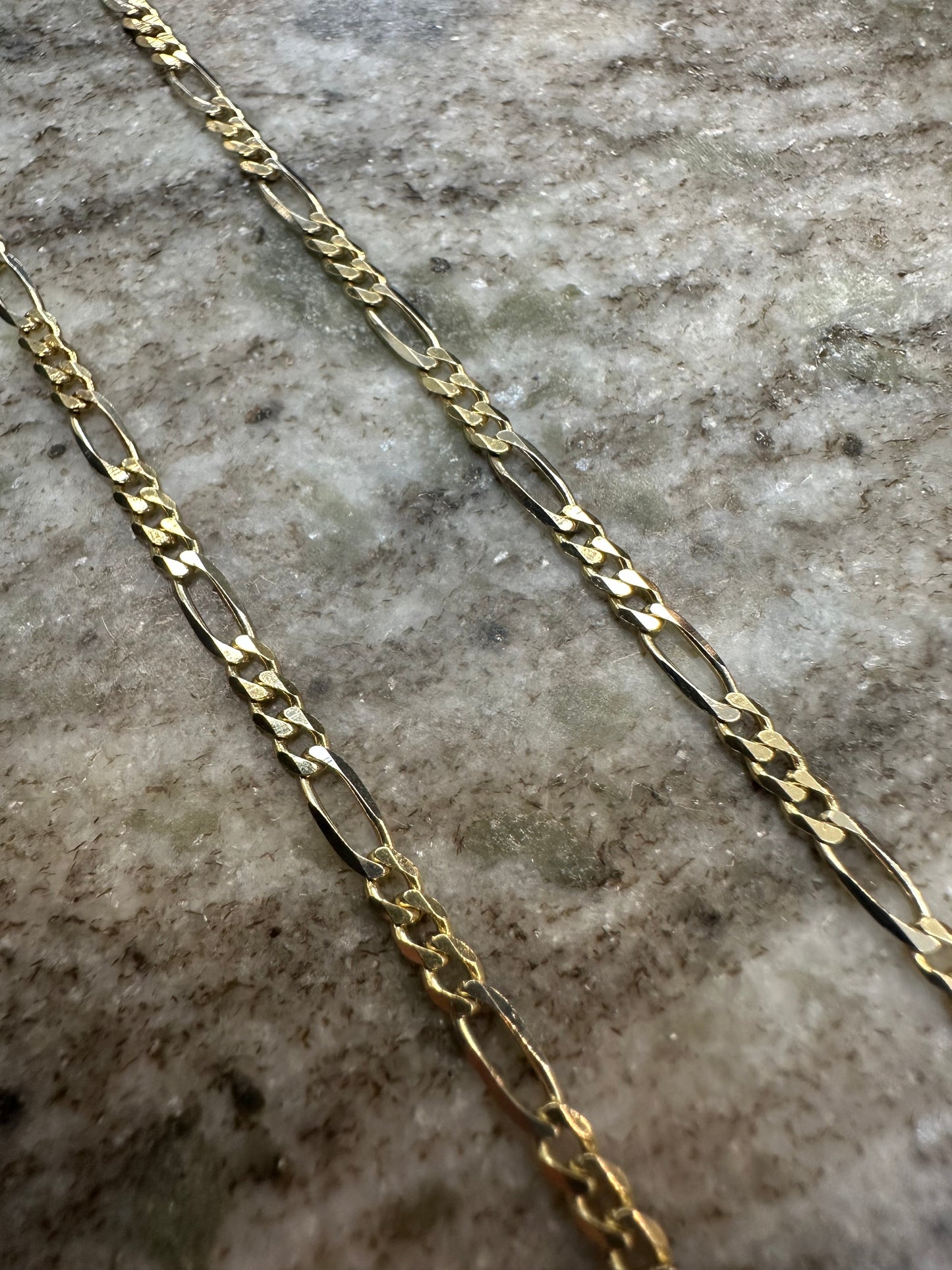 Prachtige 14K Gouden Figaro Ketting – 3,1 mm | 60 cm | Bicolor | Tijdloze Luxe