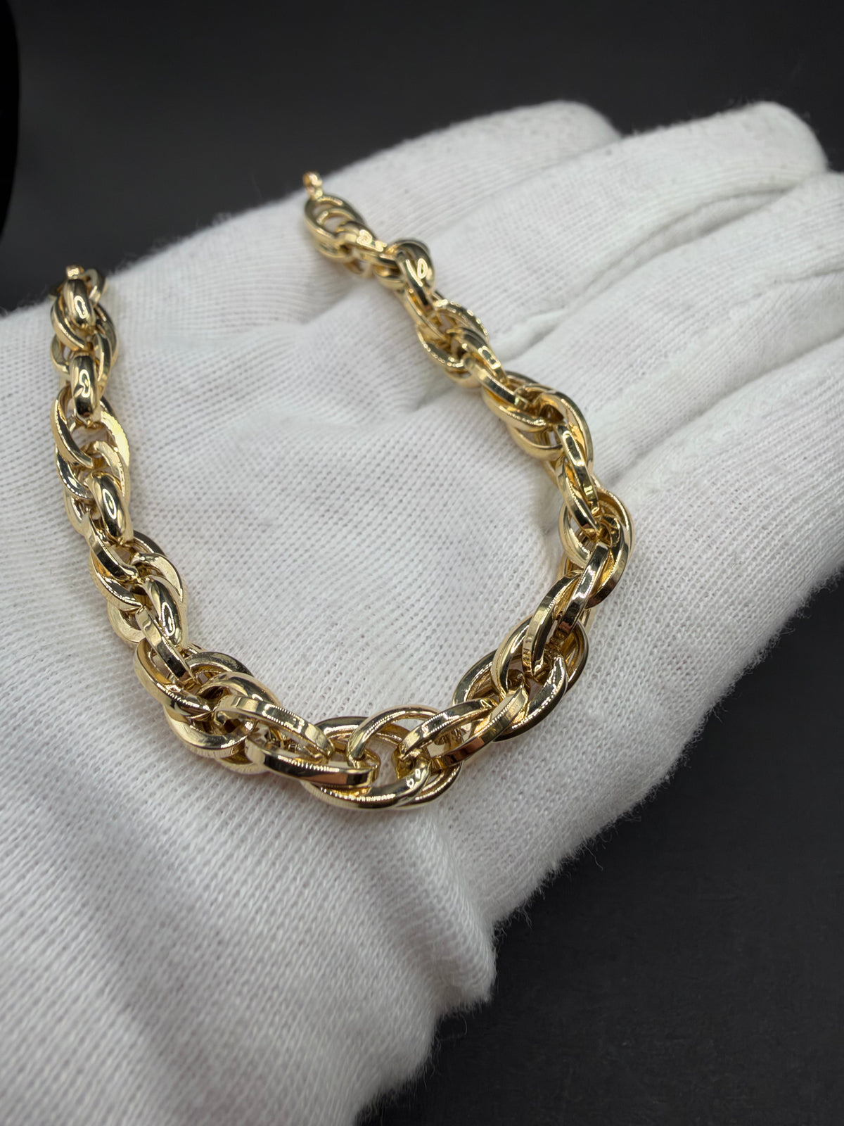 14K Gouden Singapore Armband – 19 cm – 6,5 mm