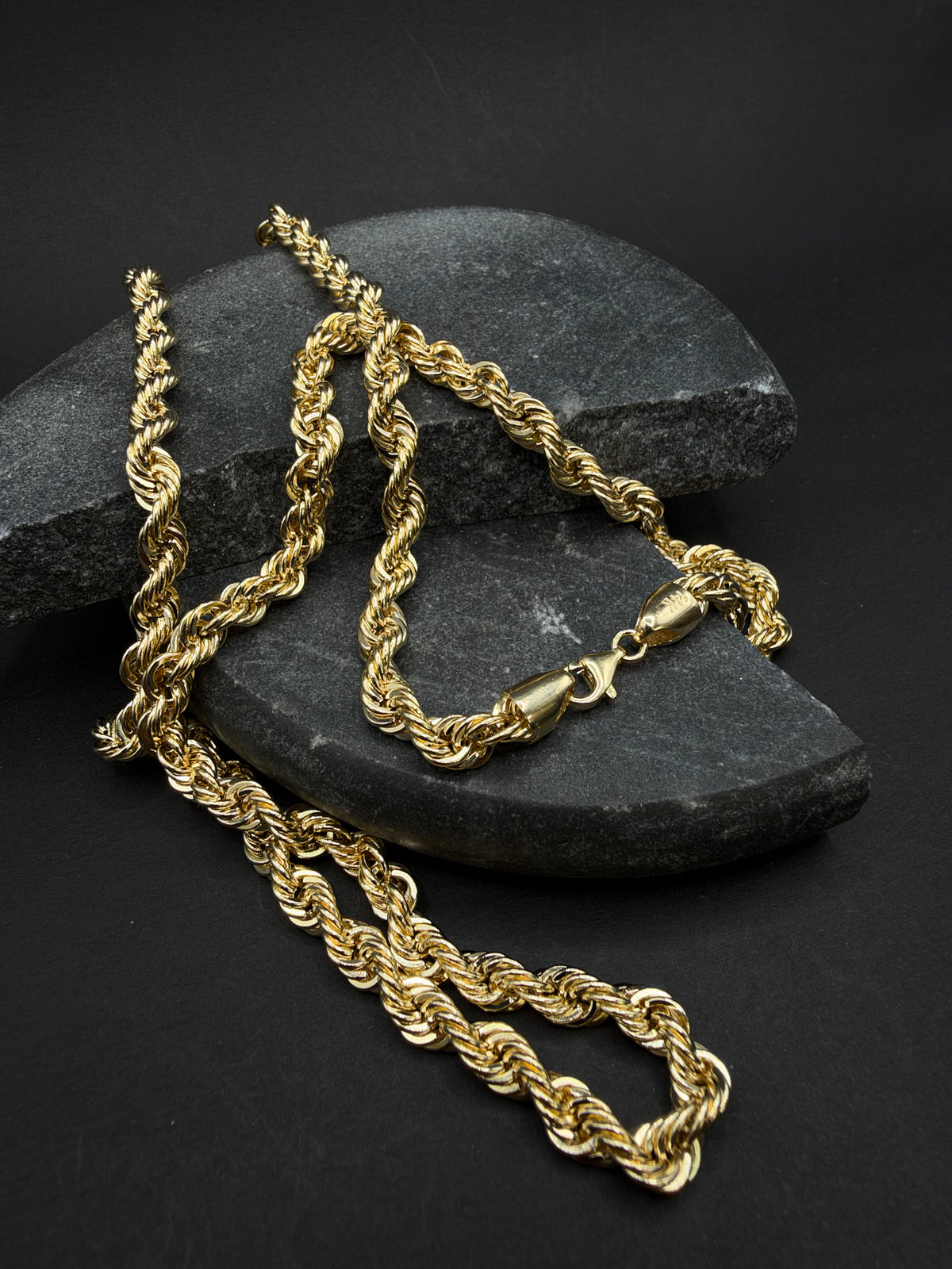 14K Gouden Rope Chain – 5 mm – Nederlands Goud