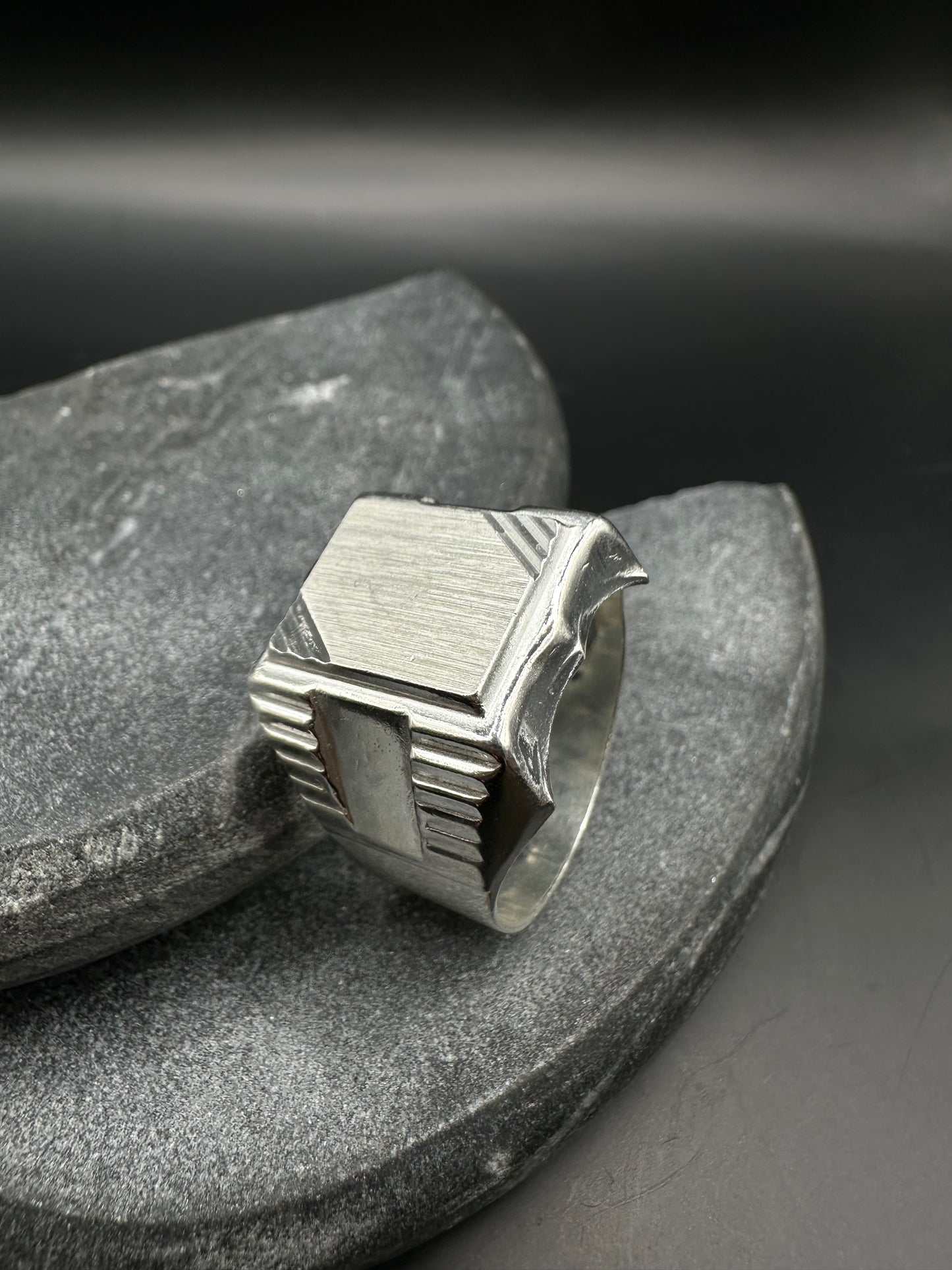 925 Zilveren XL Zegelring
