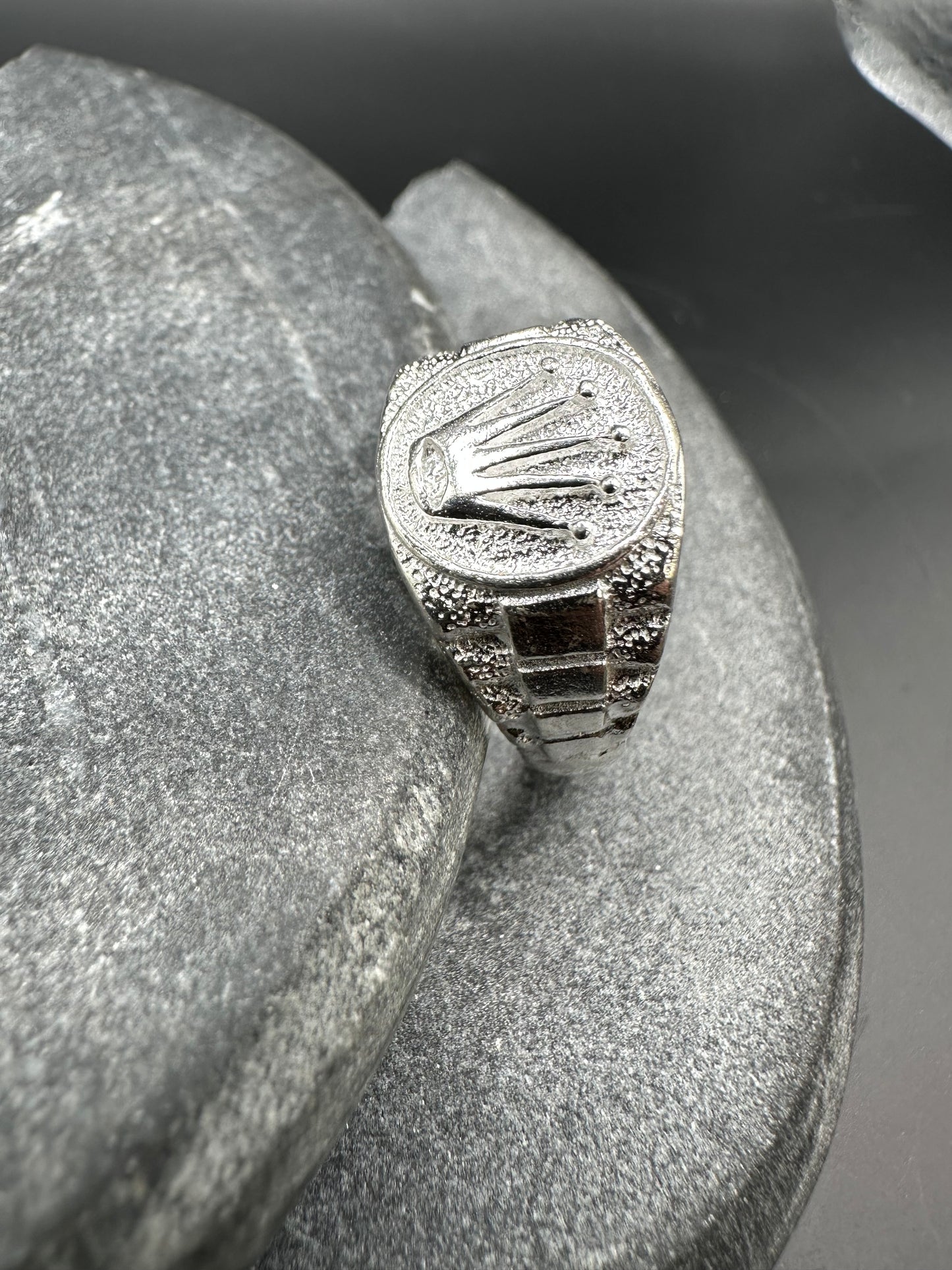 925 Zilveren Moderne Kroon Ring