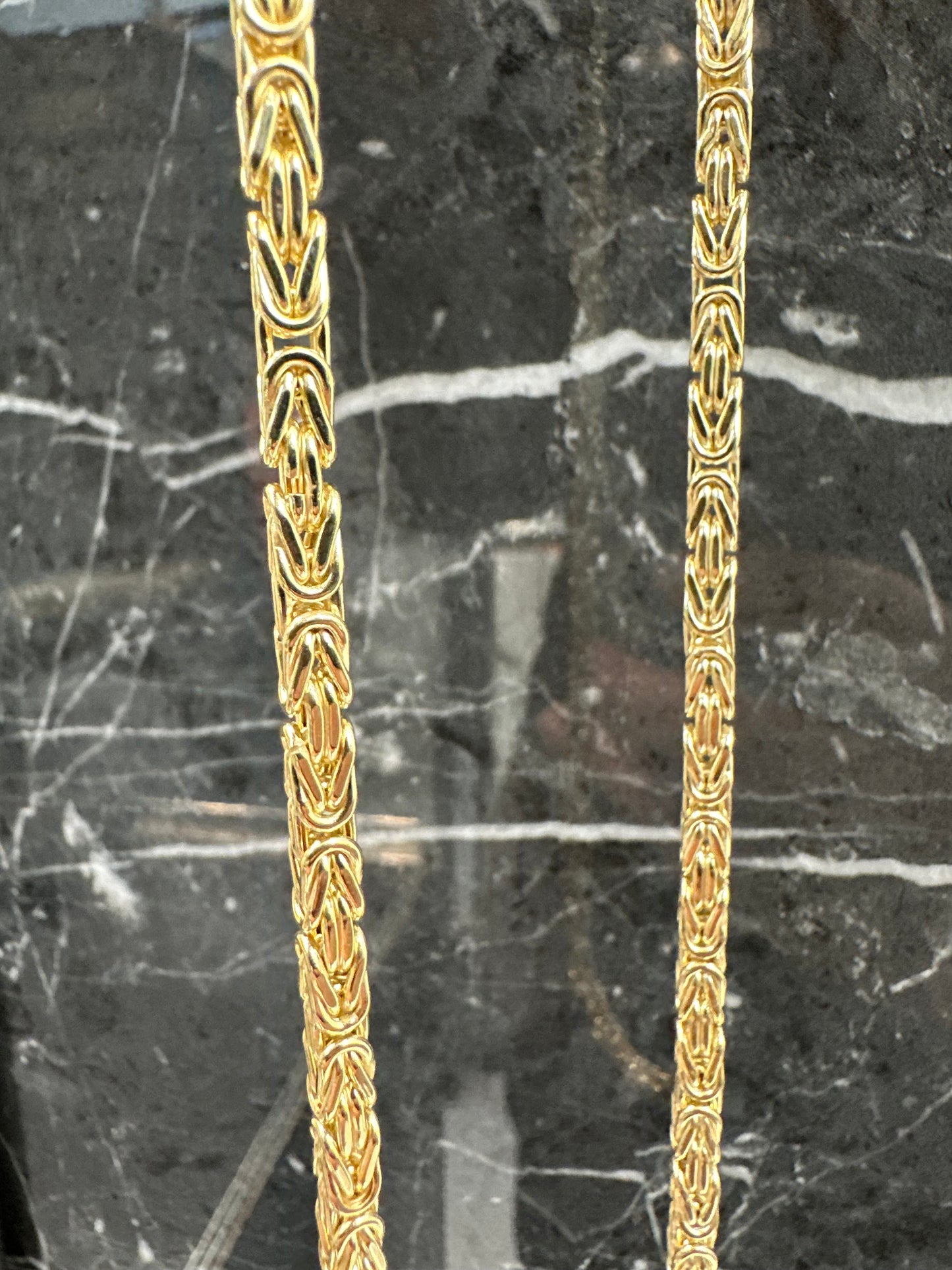Prachtige 14K Gouden Koningsketting – 55 cm | 4 mm | Luxe & Krachtig