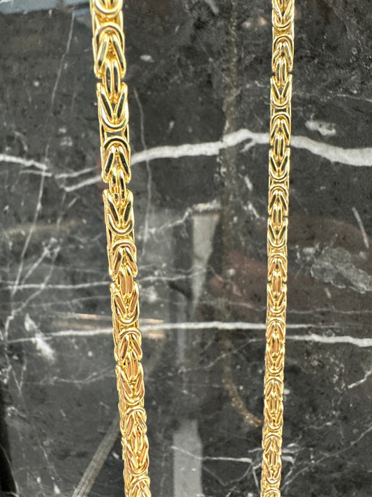 Prachtige 14K Gouden Koningsketting – 55 cm | 4 mm | Luxe & Krachtig