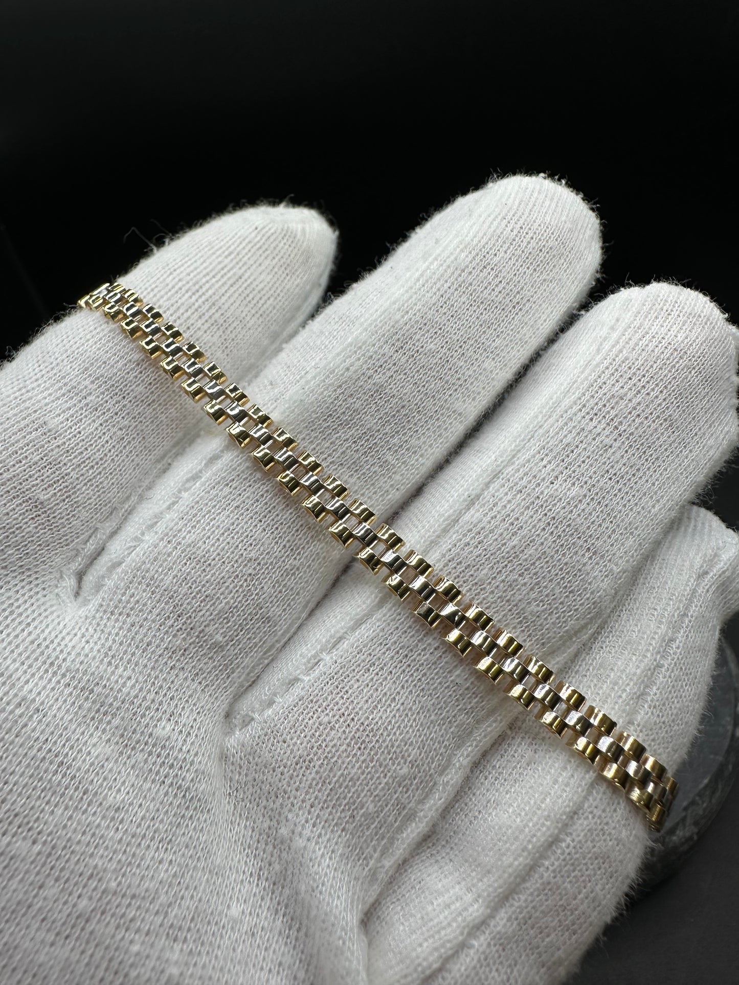 14K Gouden President Armband – 19,5 cm – 5,1 mm