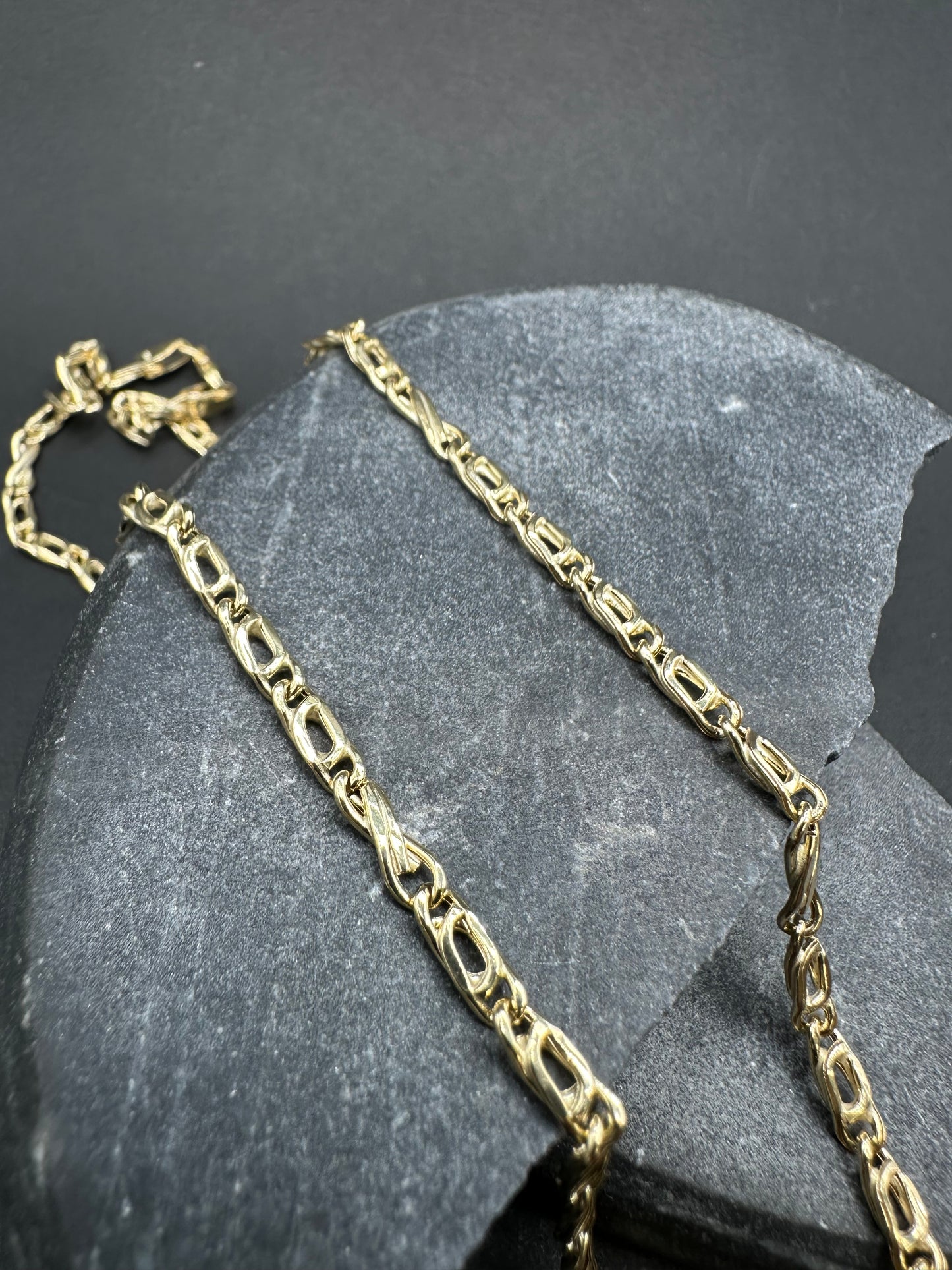 14K Gouden Fantasy Ketting met Valkenoog Schakel – 60 cm