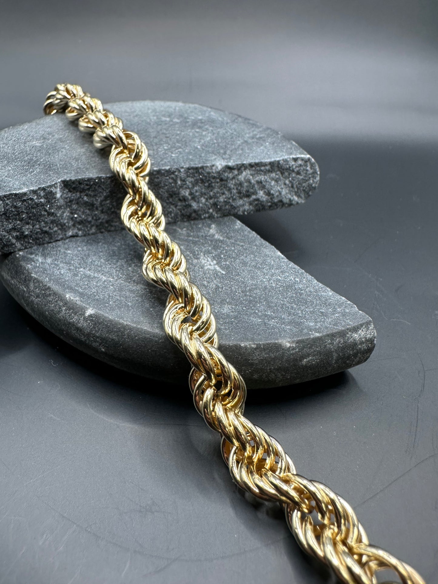 14K Gouden XL Rope Armband – 20,5 cm