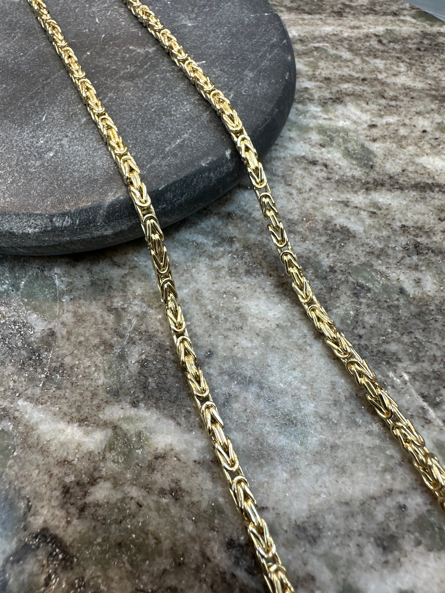 14K Gouden Klassieke Koningsketting – 60 cm | 3 mm