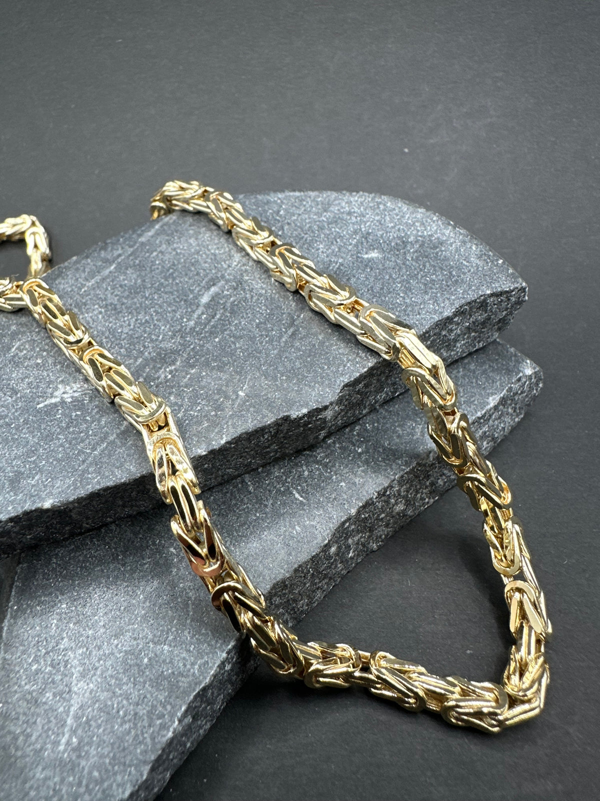 14K Gouden Byzantijnse Koningsketting – 4 mm