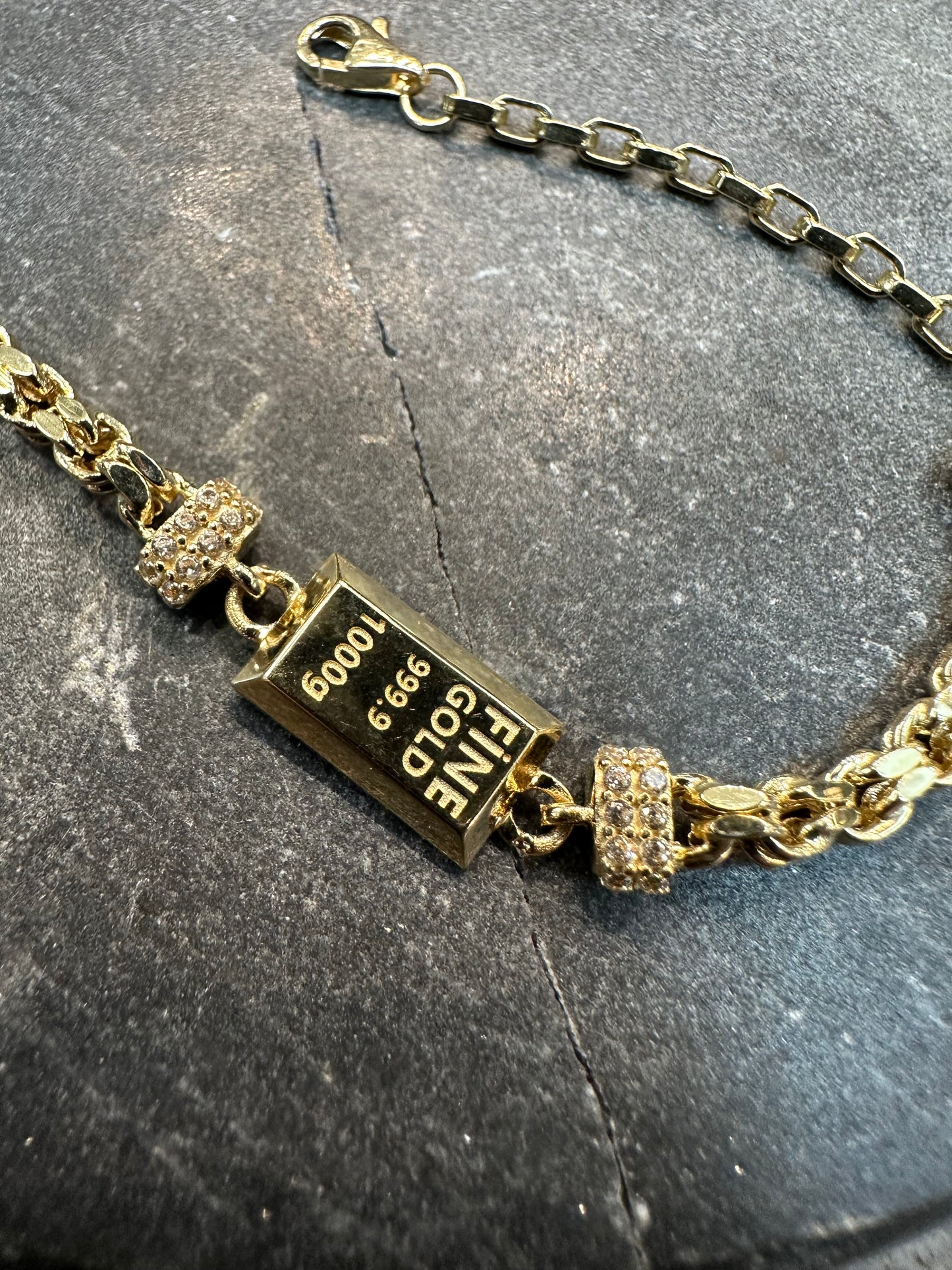 14K Gouden Fine Gold Armband