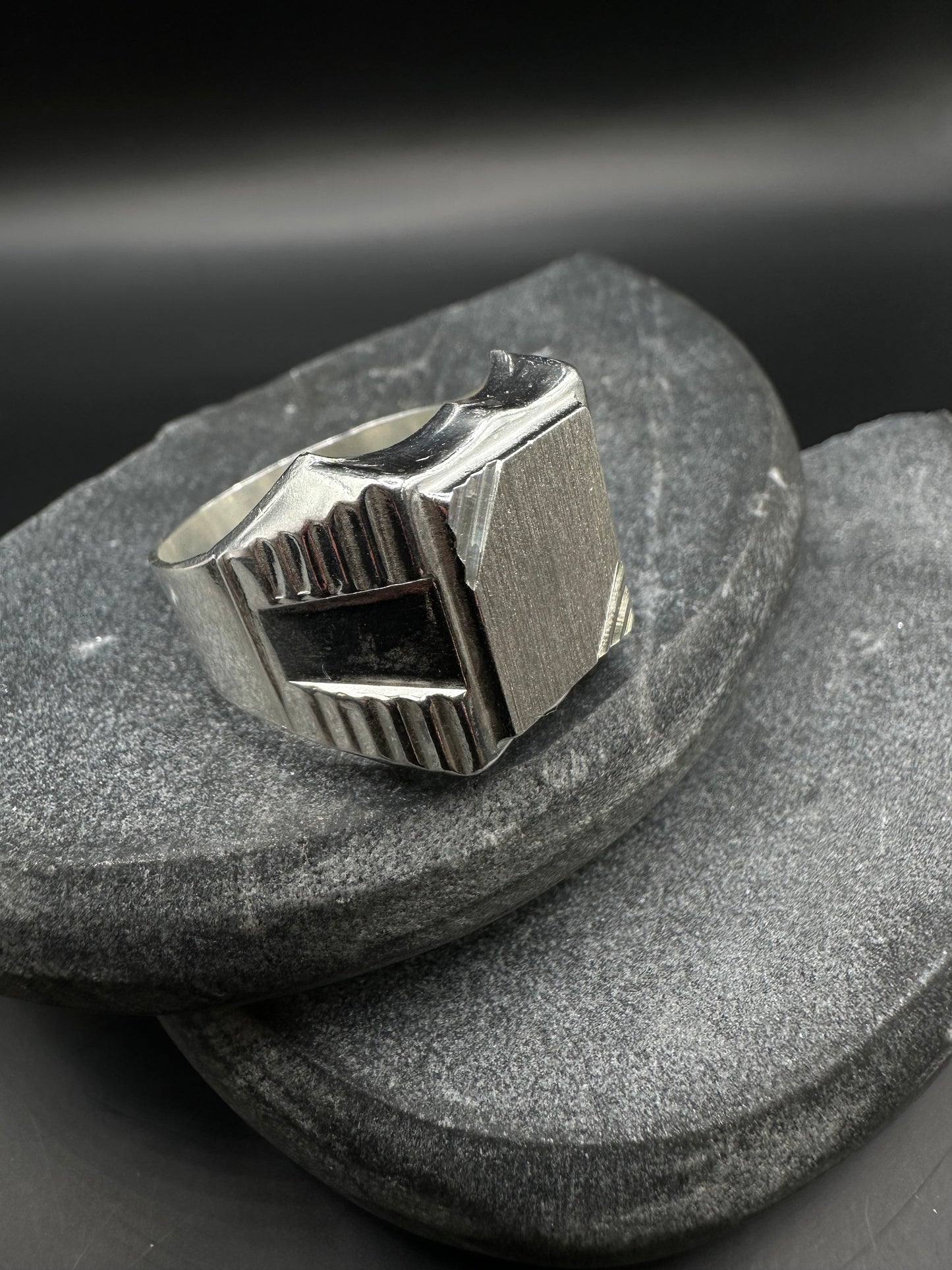 925 Zilveren XL Zegelring