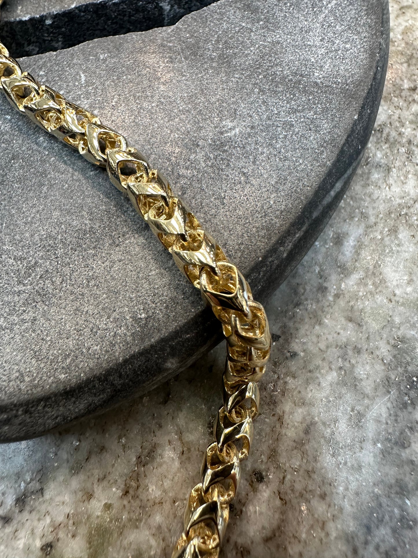 14K Gouden Unieke Armband met Luxe Slot – 20 cm | 6,2 mm